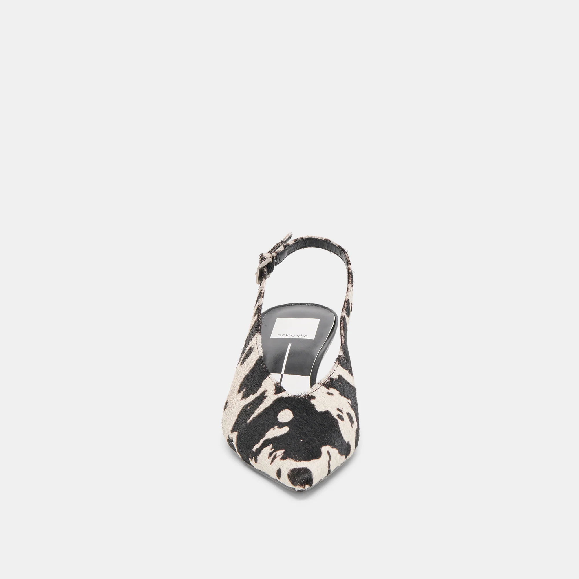 ALENNA HEELS BLACK WHITE TAURUS CALF HAIR - Image 6