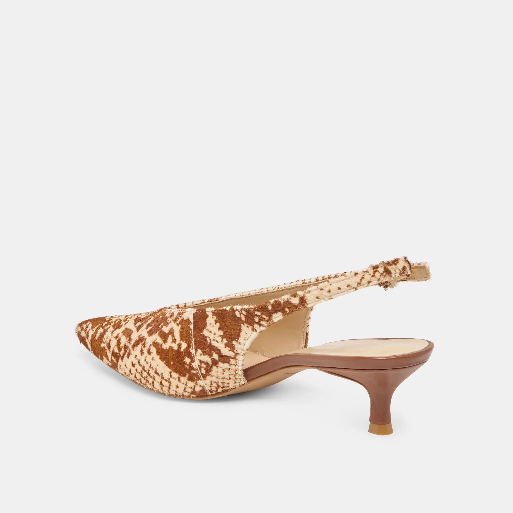 ALENNA HEELS BROWN SNAKE CALF HAIR - Image 7