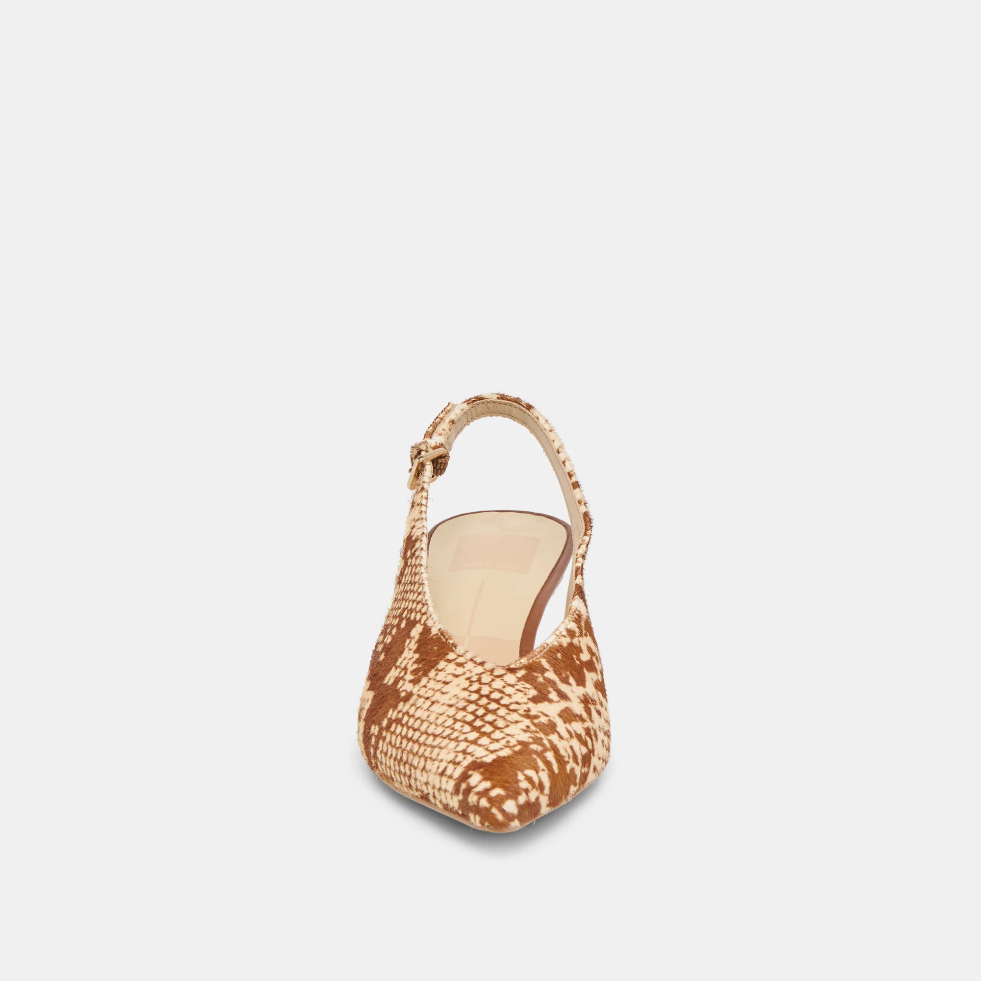 ALENNA HEELS BROWN SNAKE CALF HAIR - Image 8