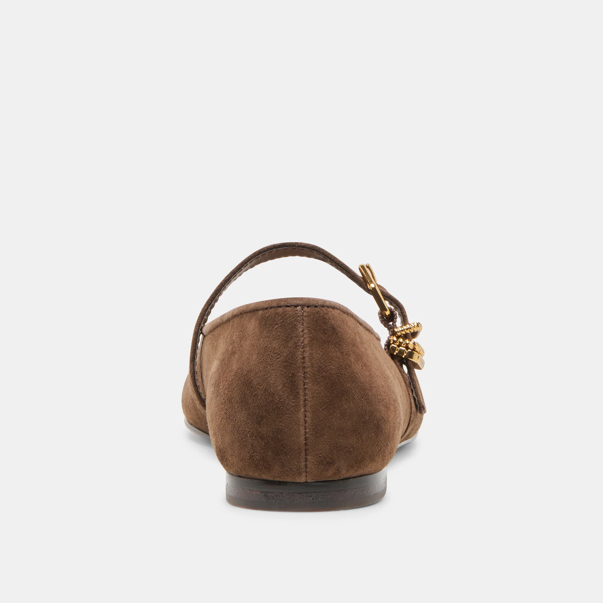 ALIZZA BALLET FLATS DK BROWN SUEDE - Image 10