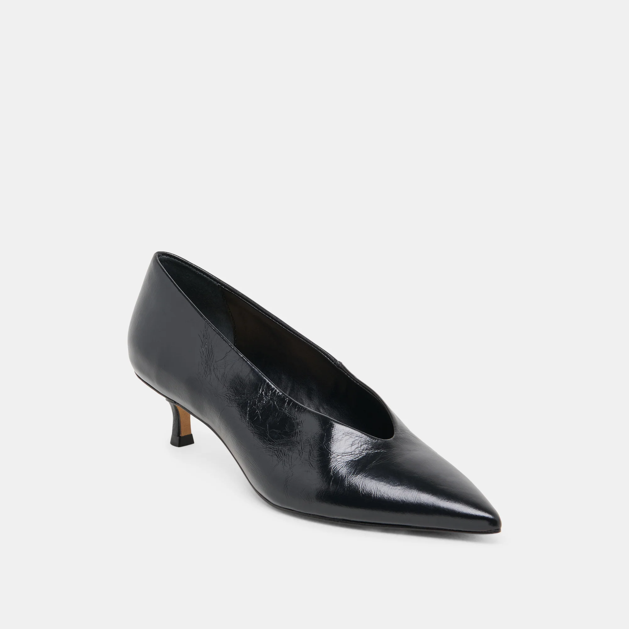 ALWYN HEELS MIDNIGHT CRINKLE PATENT - Image 3