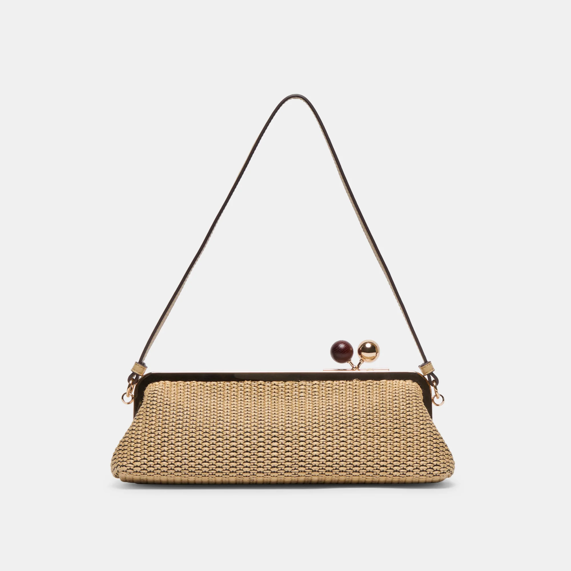 AMBRIAA SHOULDER BAG NATURAL RAFFIA - Image 3