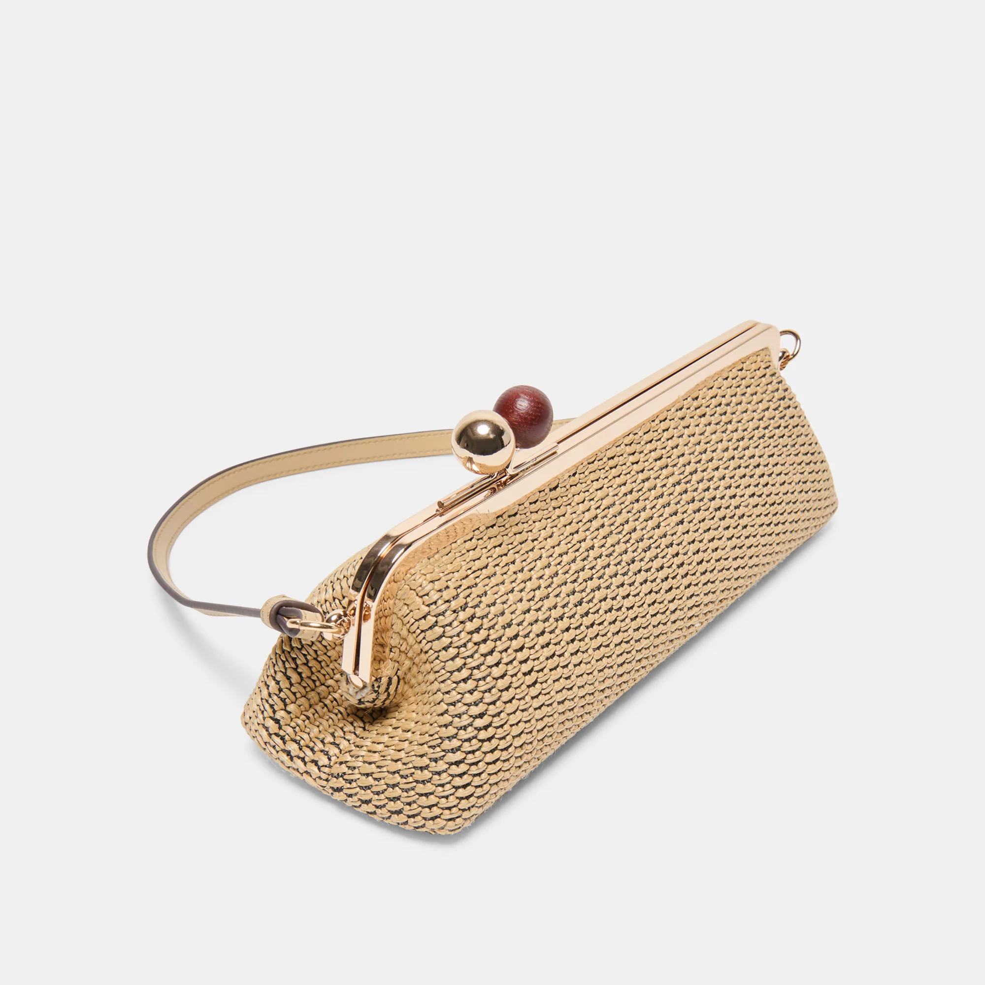 AMBRIAA SHOULDER BAG NATURAL RAFFIA - Image 5