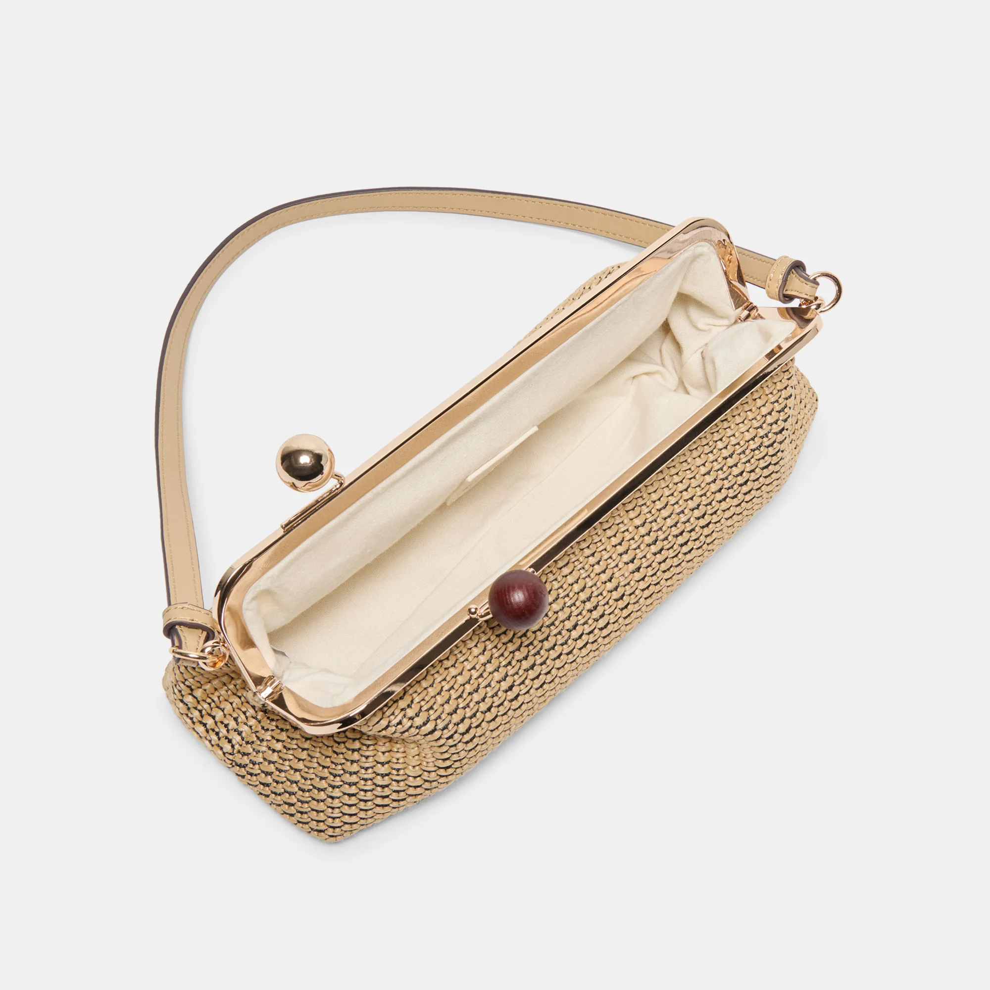 AMBRIAA SHOULDER BAG NATURAL RAFFIA - Image 7