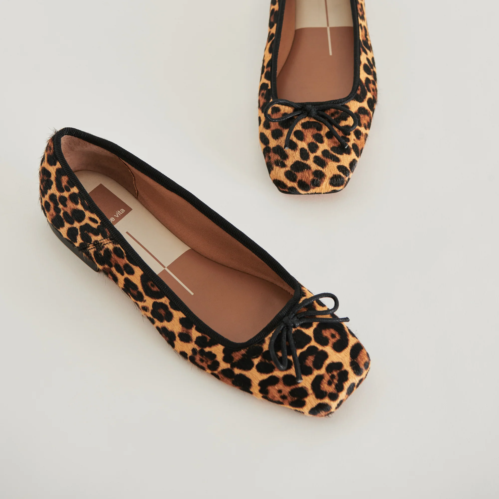 ANISA BALLET FLATS DK LEOPARD CALF HAIR - Image 3