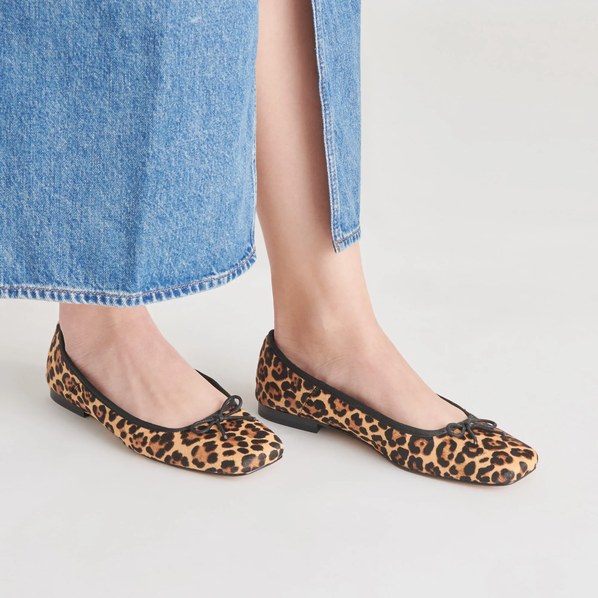 ANISA BALLET FLATS DK LEOPARD CALF HAIR - Image 8