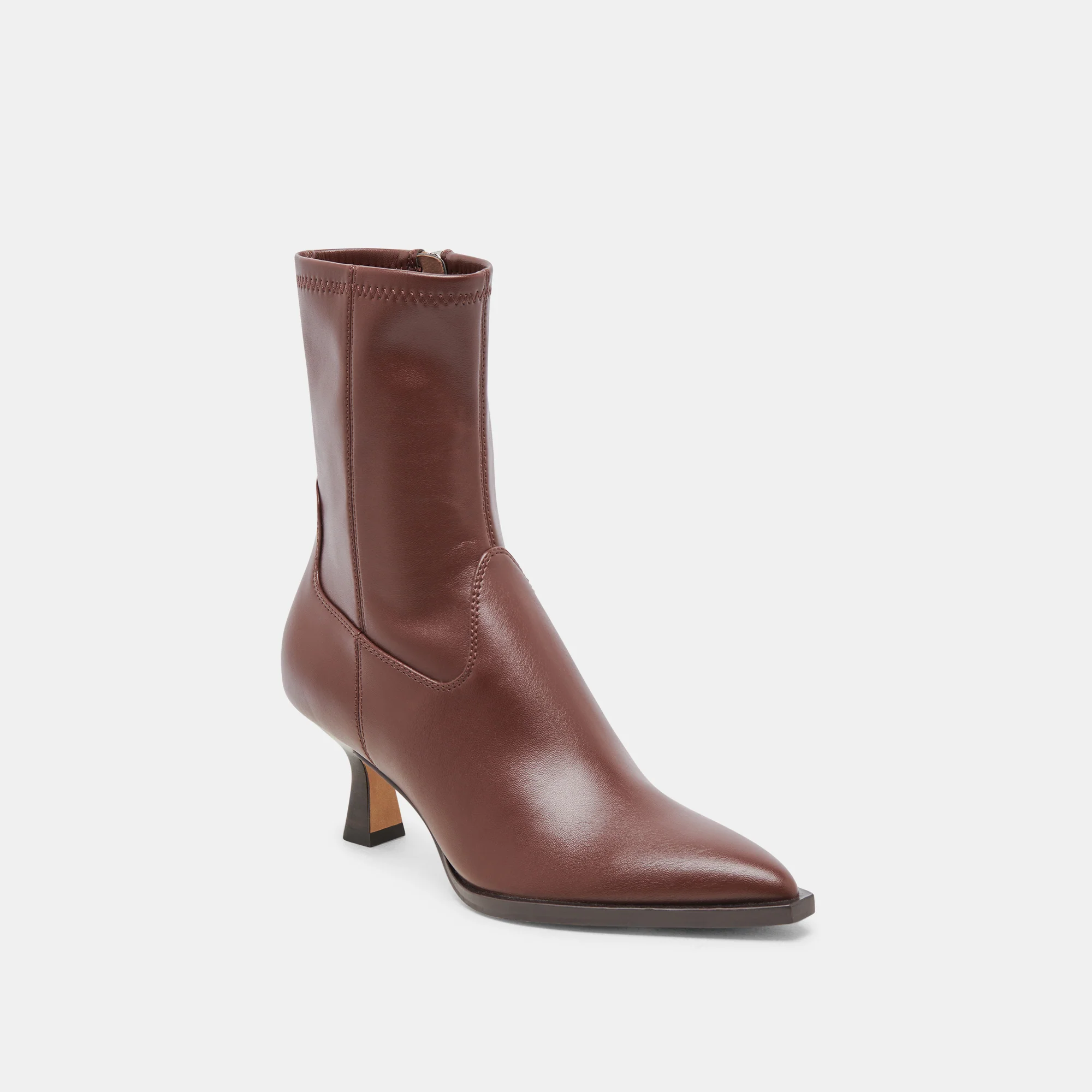 ARYA WIDE CALF BOOTS CHOCOLATE LEATHER - Image 2