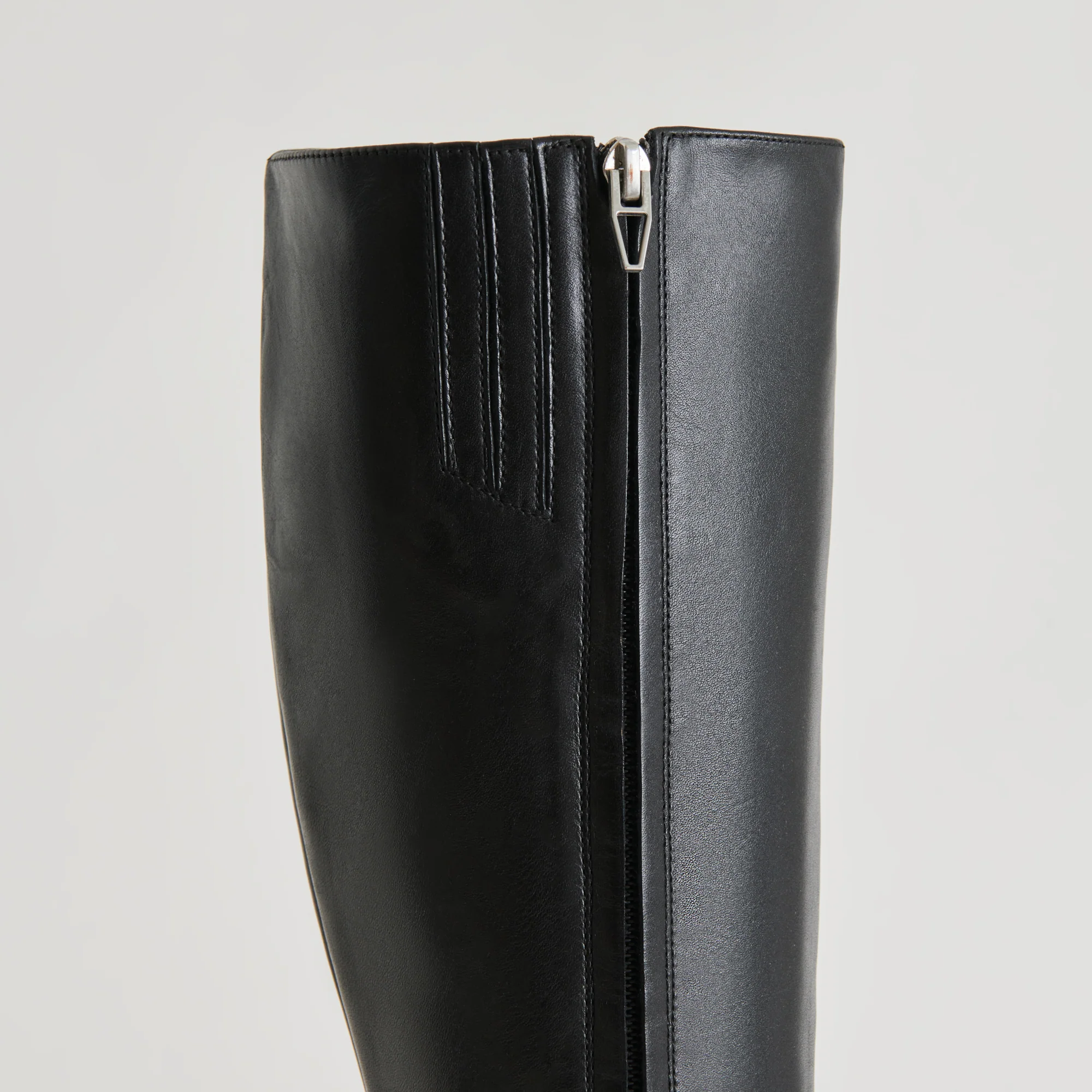 AUGGIE EXTRA WIDE CALF BOOTS BLACK LEATHER - Image 11