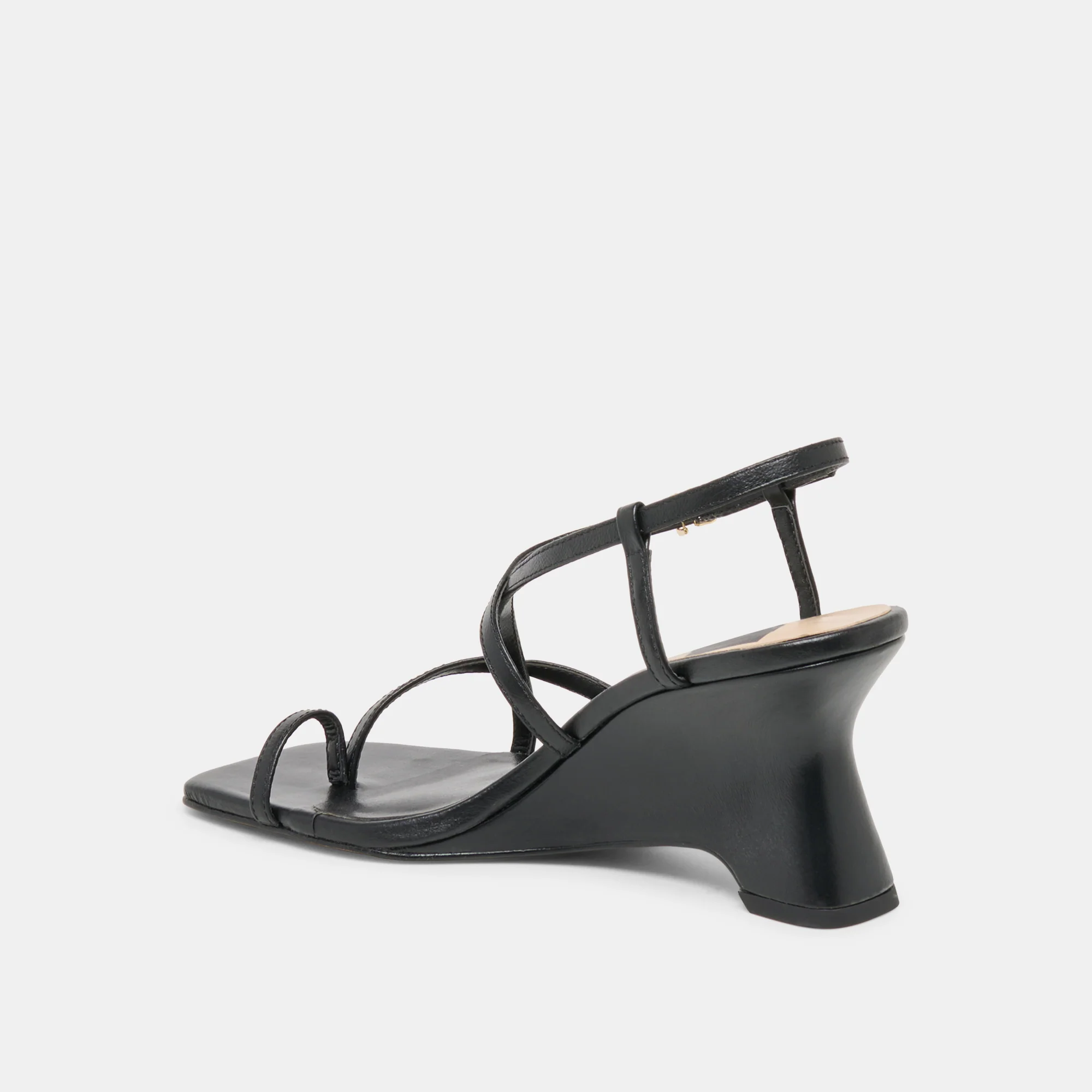 AYLEE WEDGES BLACK LEATHER - Image 5
