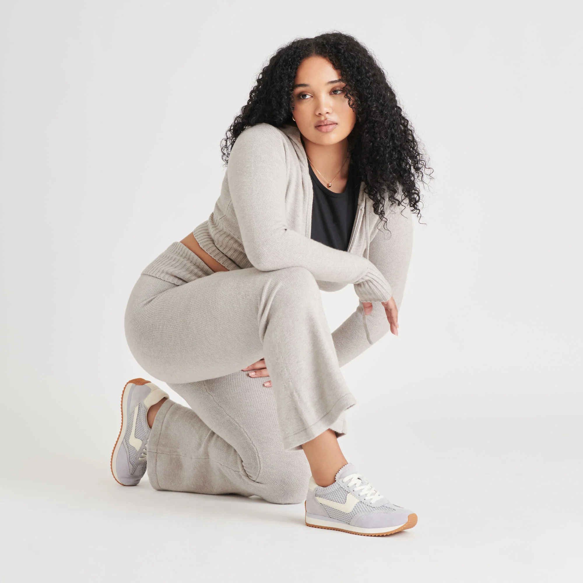 B.NTCD MESH SNEAKERS DUSTY BLUE WOVEN MESH - Image 8