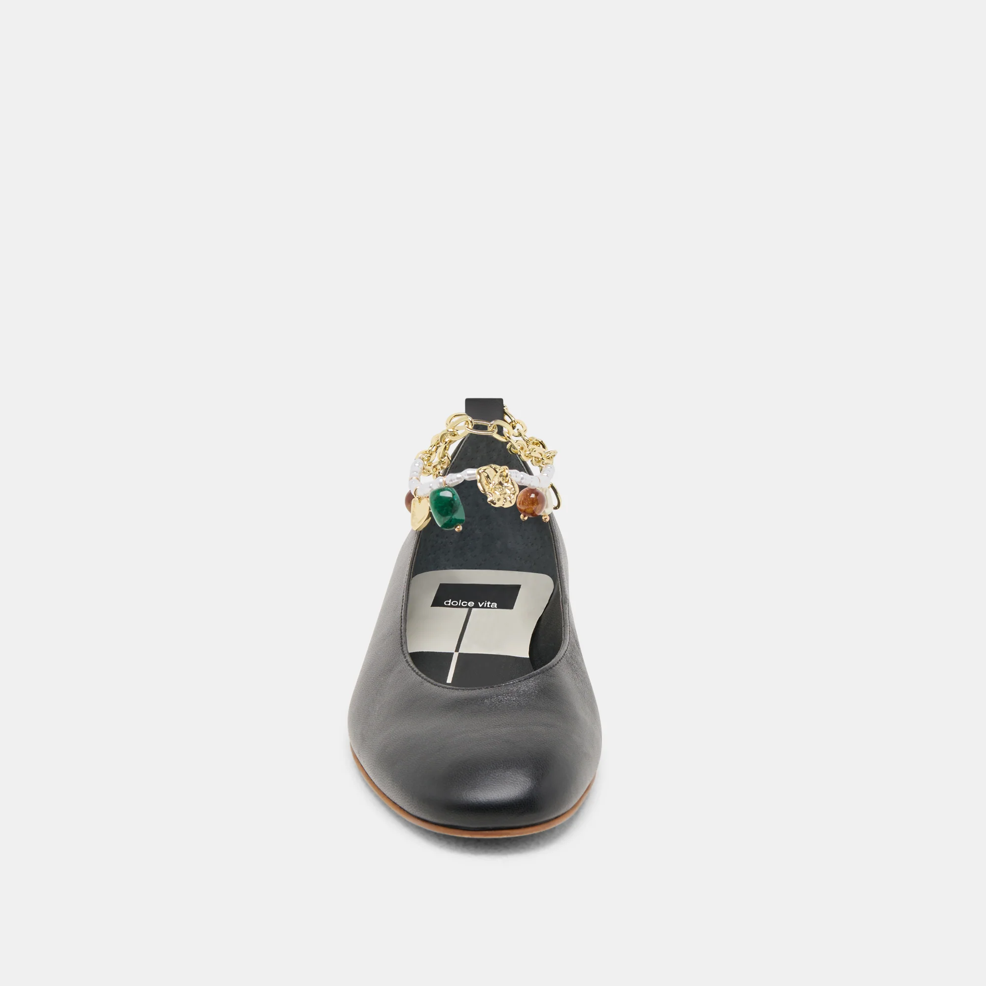 BAIDEN BALLET FLATS BLACK LEATHER - Image 6