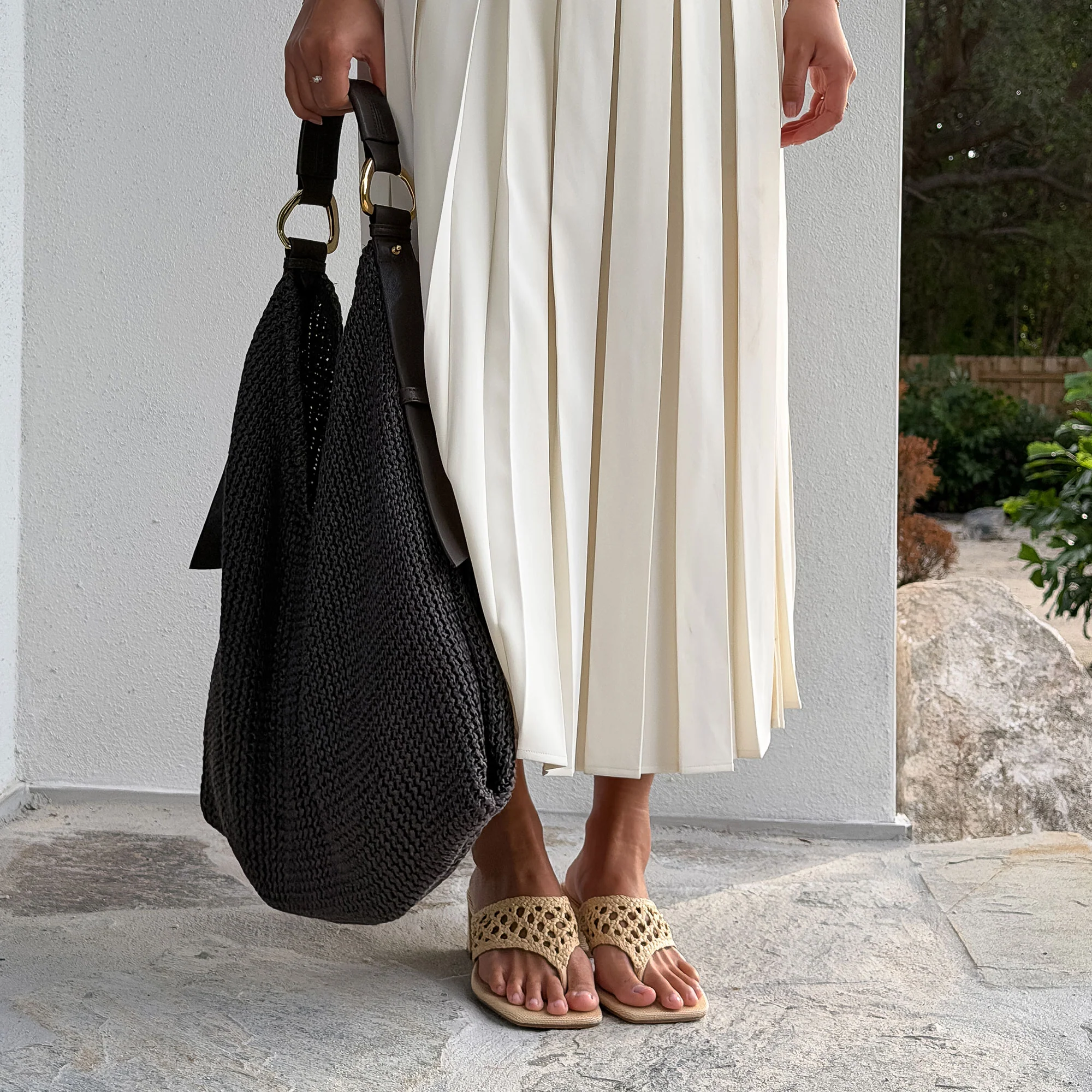 BARLO HEELS LT NATURAL WOVEN RAFFIA - Image 4