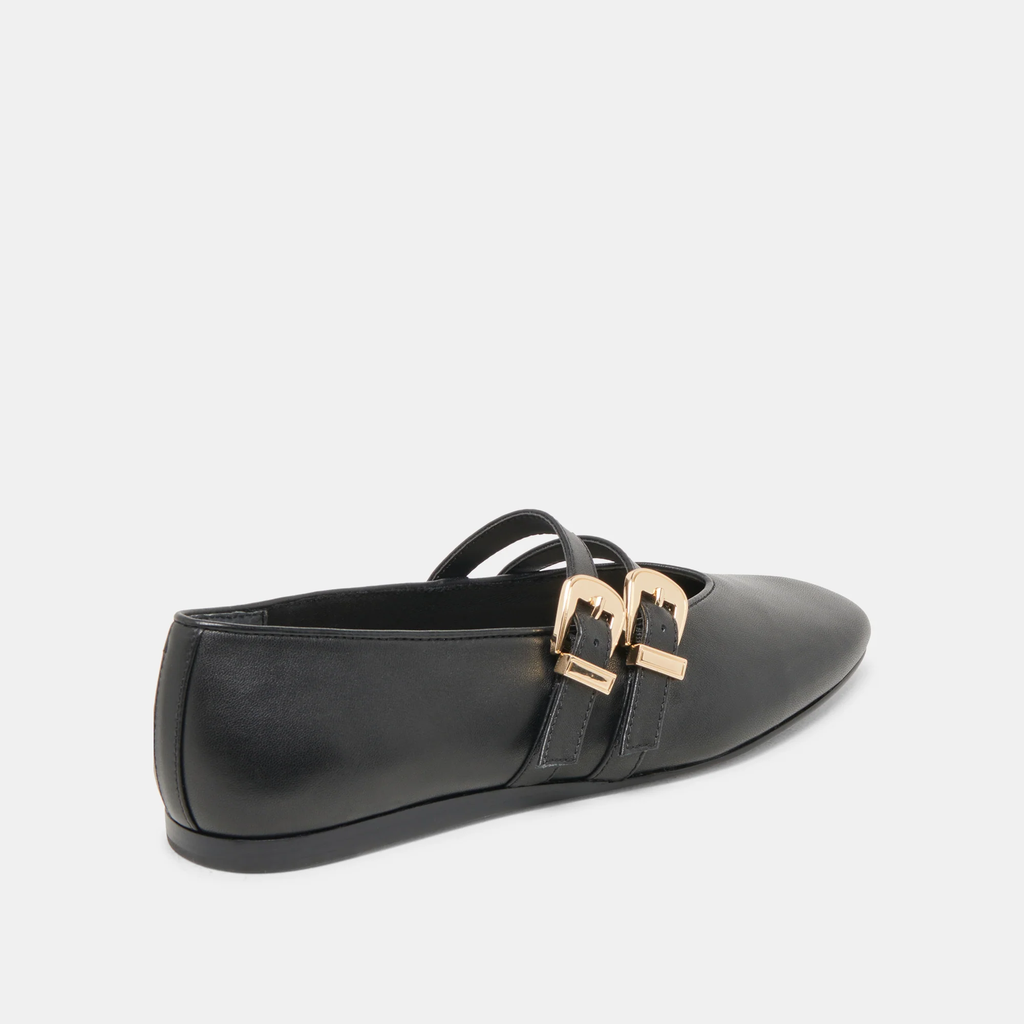 BAYLEE BALLET FLATS BLACK LEATHER - Image 5