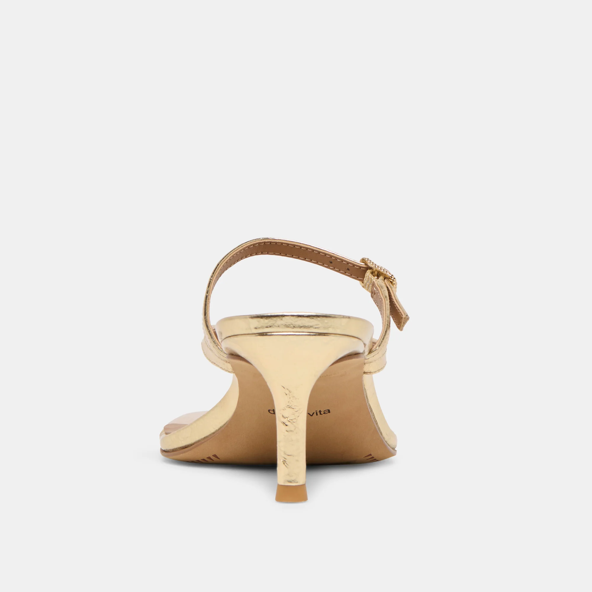 BIAGA HEELS GOLD DISTRESSED LEATHER - Image 9