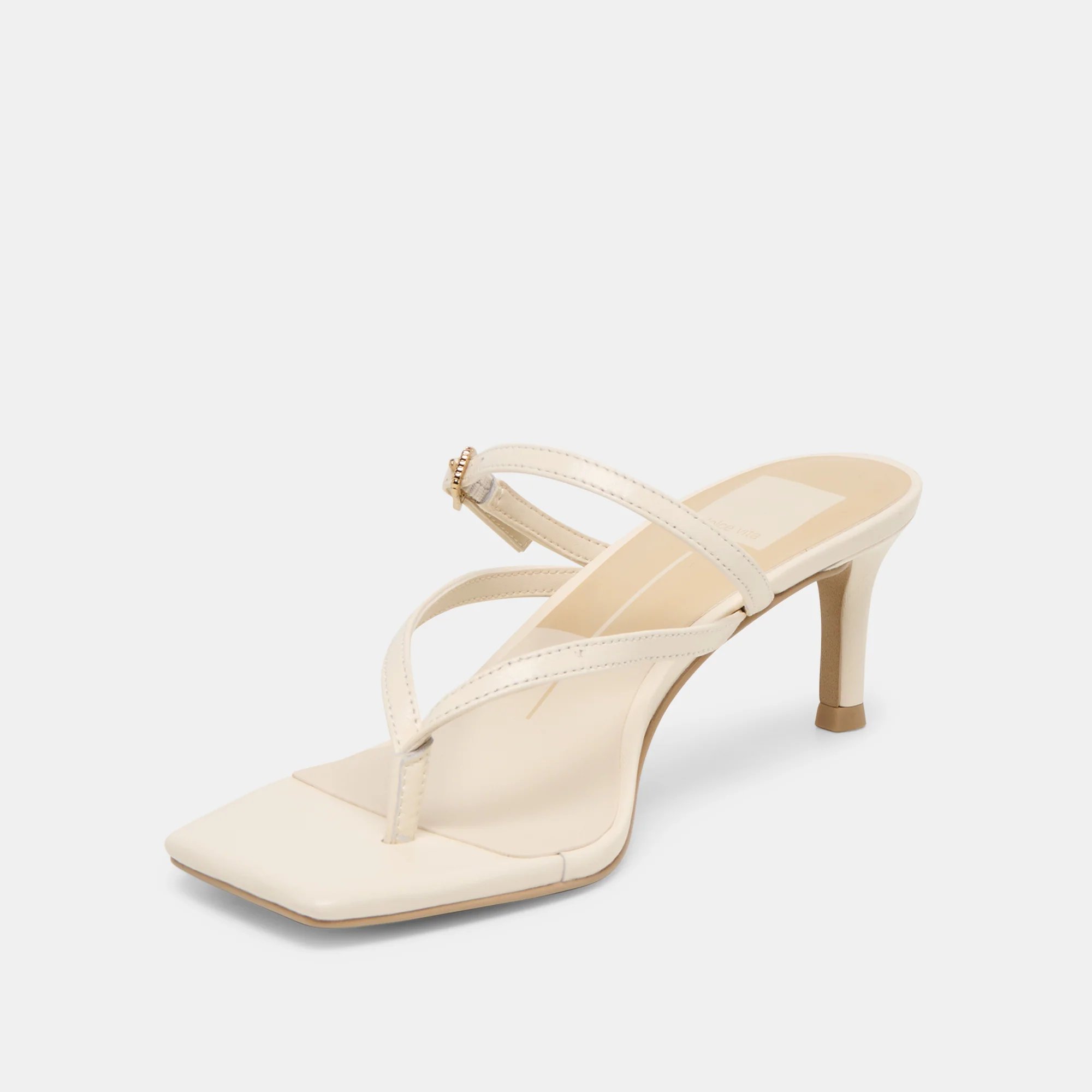 BIAGA HEELS OFF WHITE LEATHER - Image 4