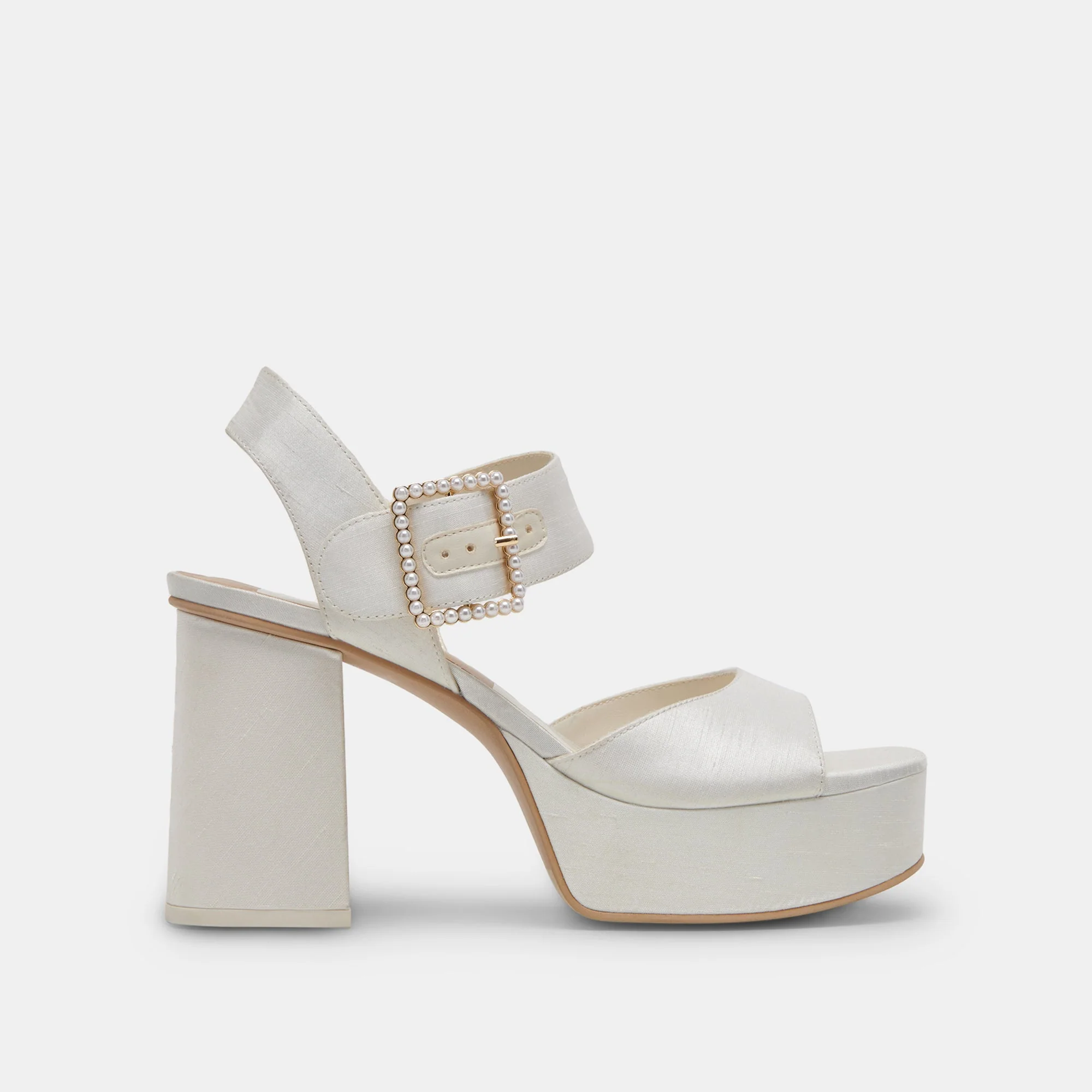 BOBBY PEARL HEELS WHITE PEARLS - re:vita - Image 2