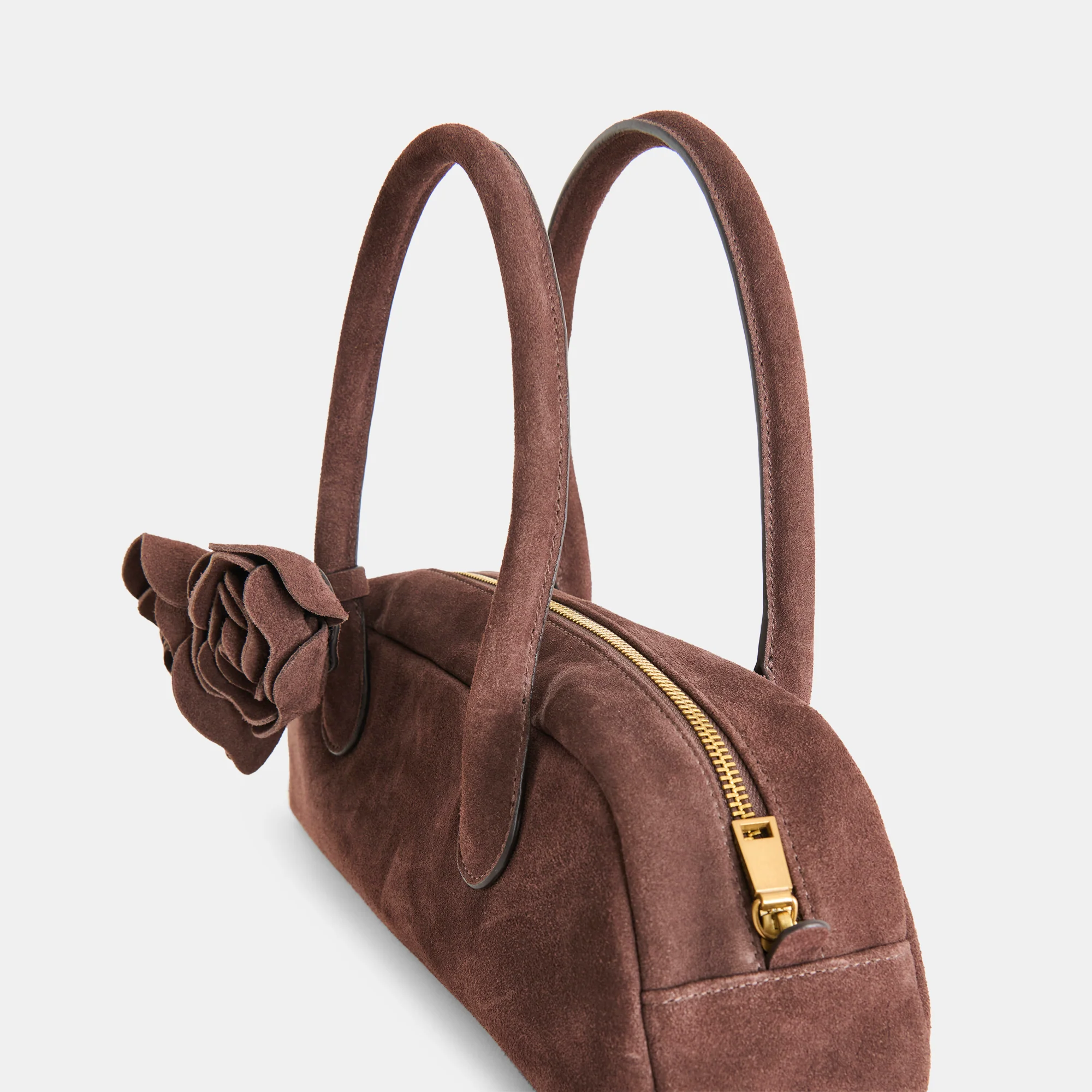BORACAY SHOULDER BAG CHOCOLATE SUEDE - Image 9