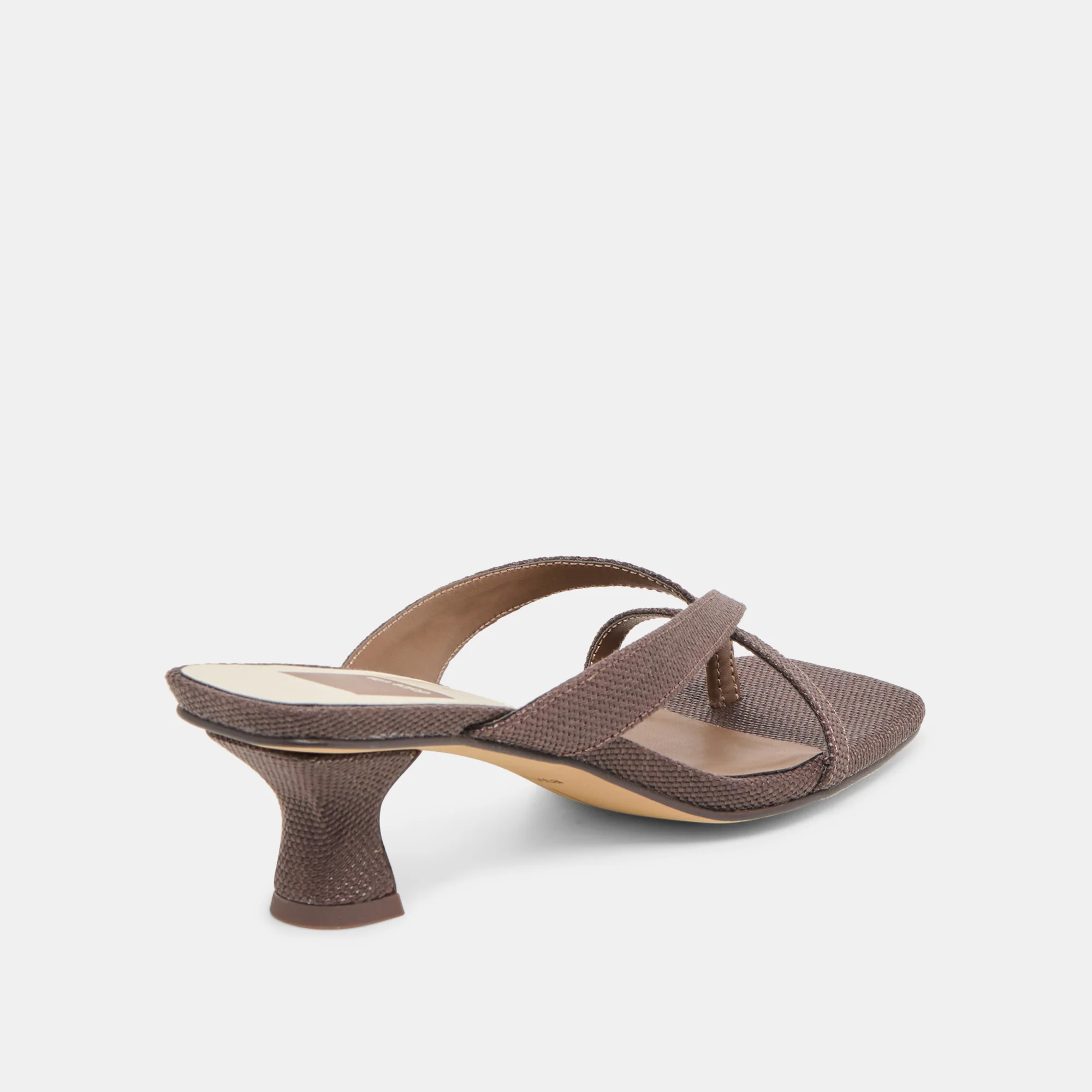 BREVEL HEELS CHOCOLATE RAFFIA - Image 5
