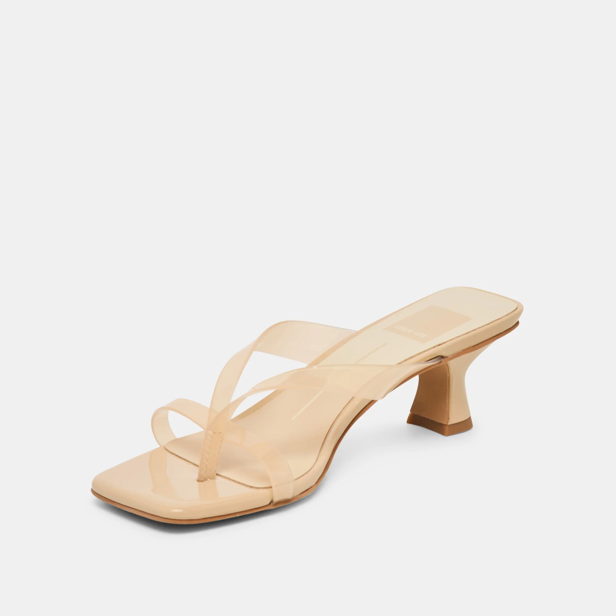 BREVEL VINYL WIDE HEELS PRALINE JELLY - Image 4