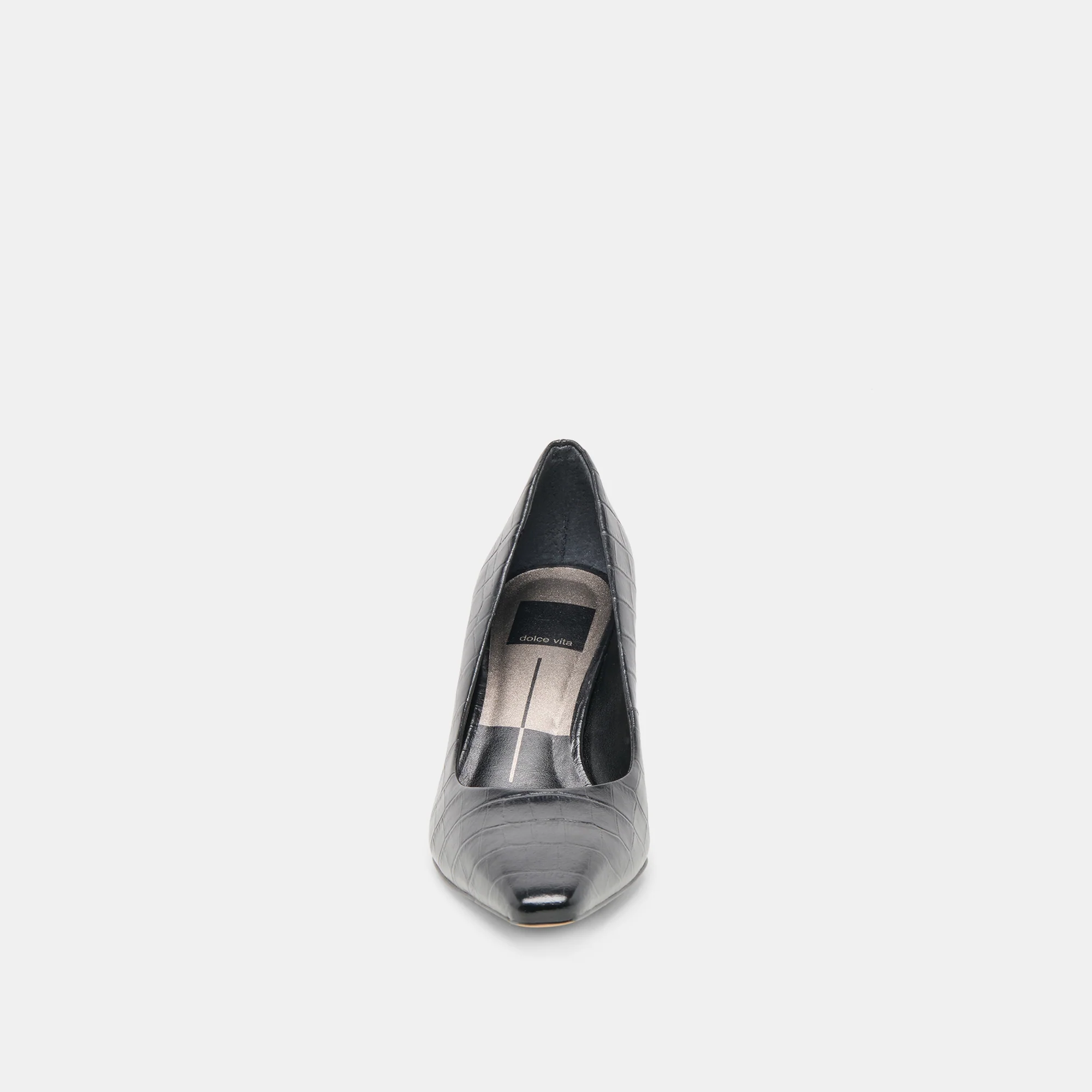 BRIONA HEELS NOIR CROCO EMBOSSED LEATHER - Image 6