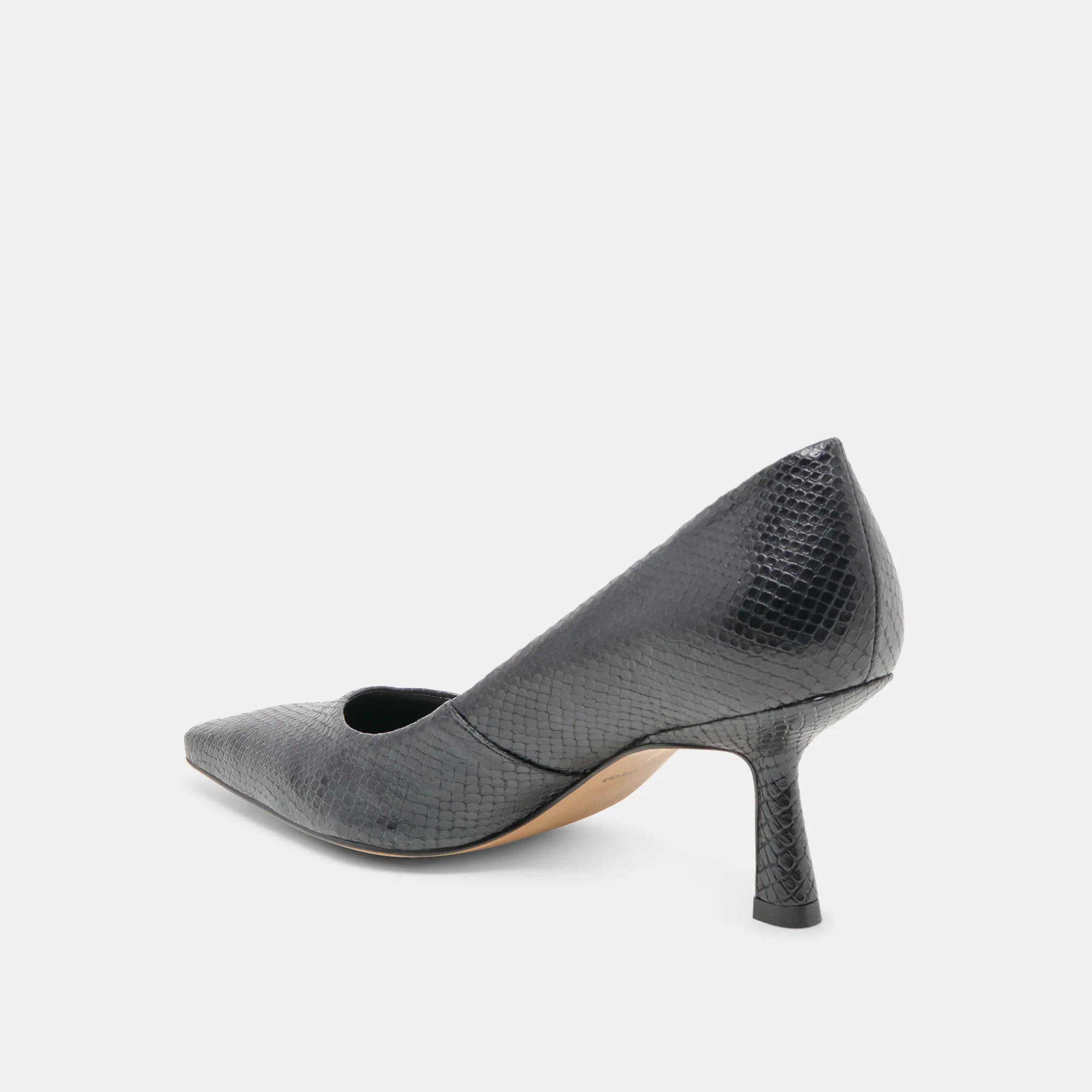 BRIONA HEELS ONYX EMBOSSED LEATHER - Image 8