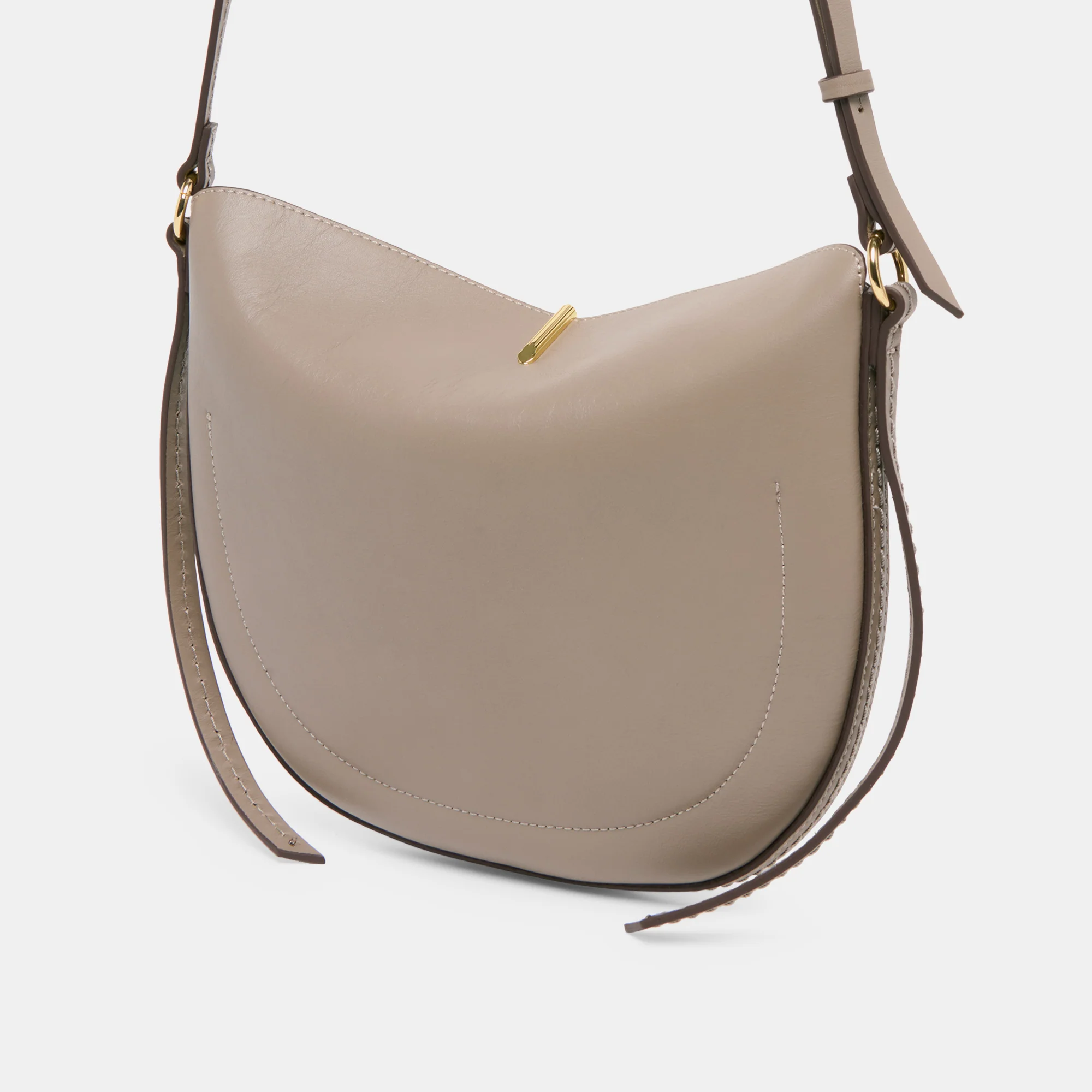 BURANO CROSSBODY GREY LEATHER - Image 3