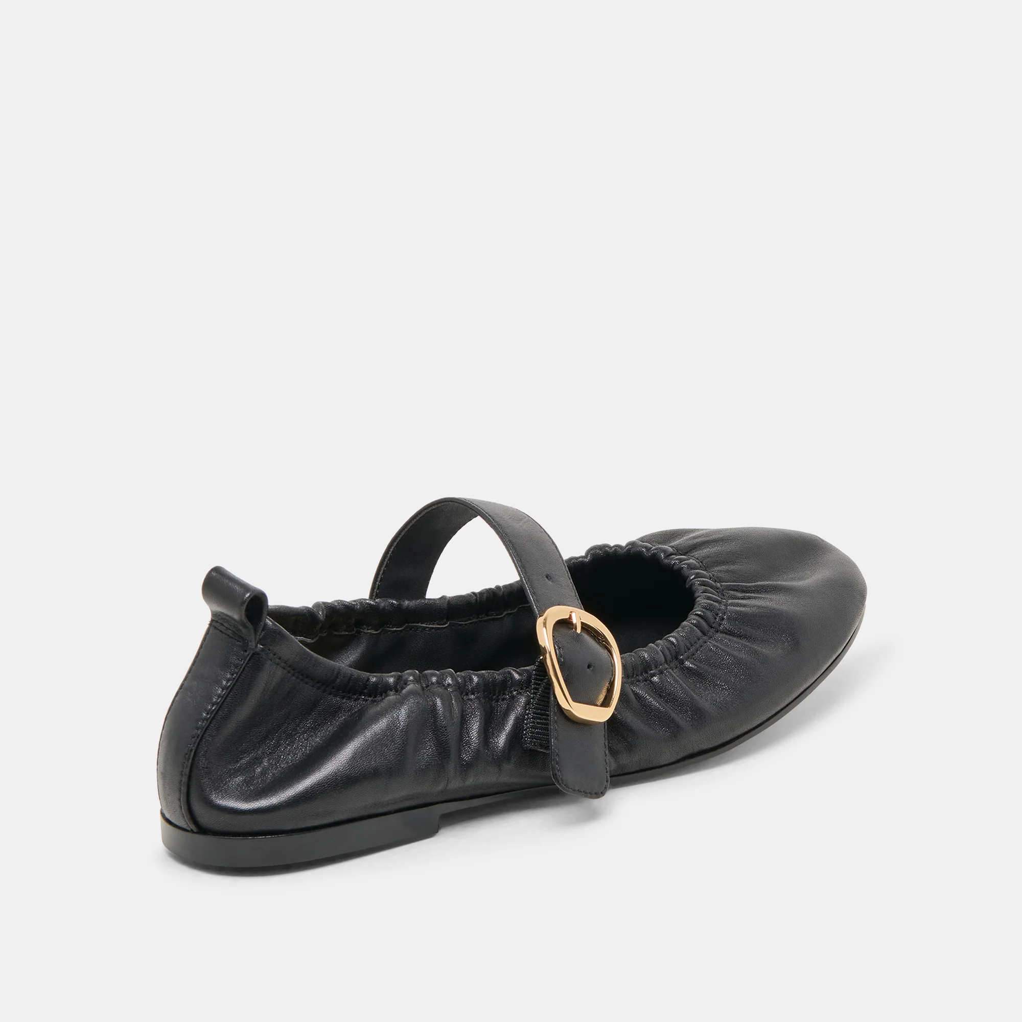 CAELY BALLET FLATS BLACK LEATHER - Image 3