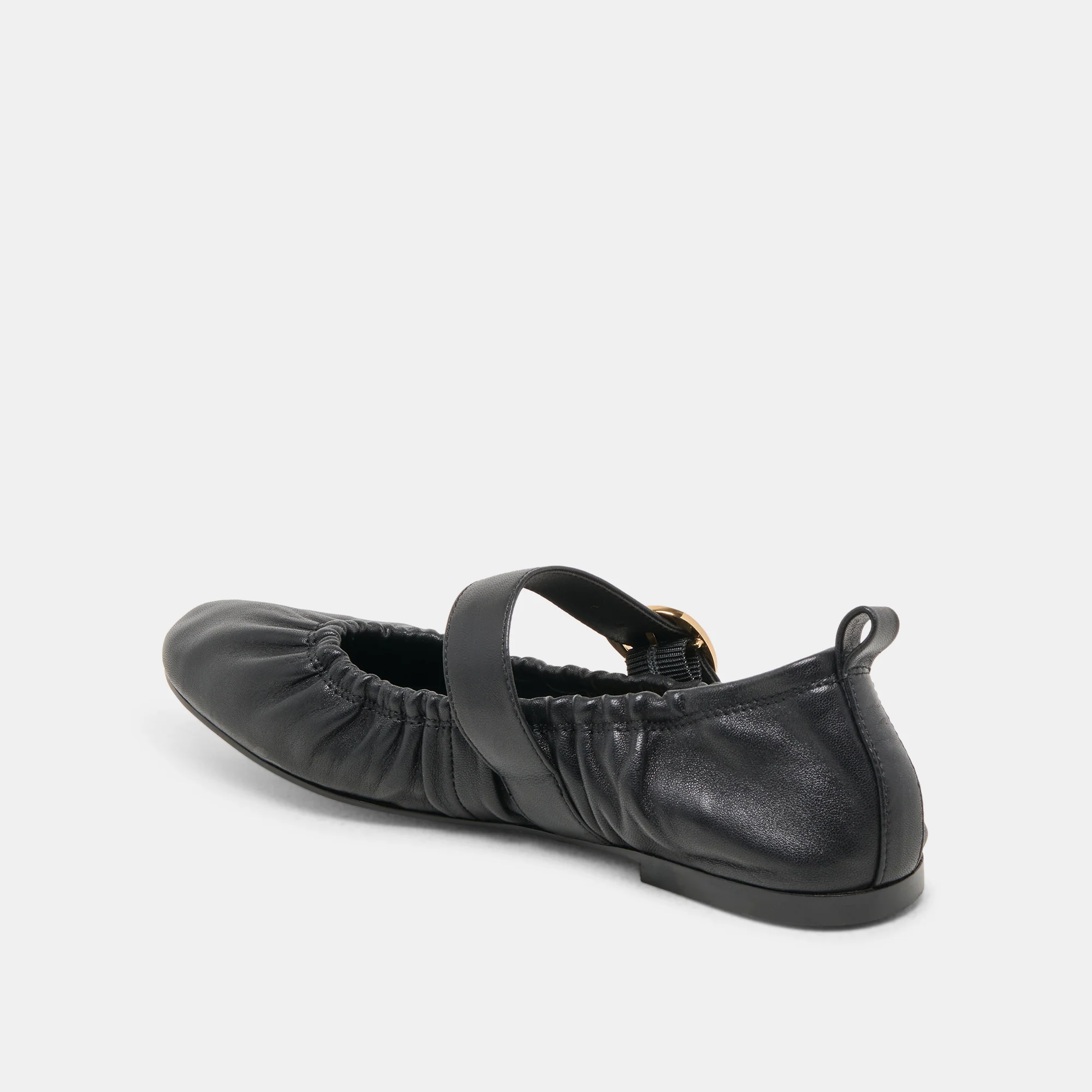 CAELY BALLET FLATS BLACK LEATHER - Image 8