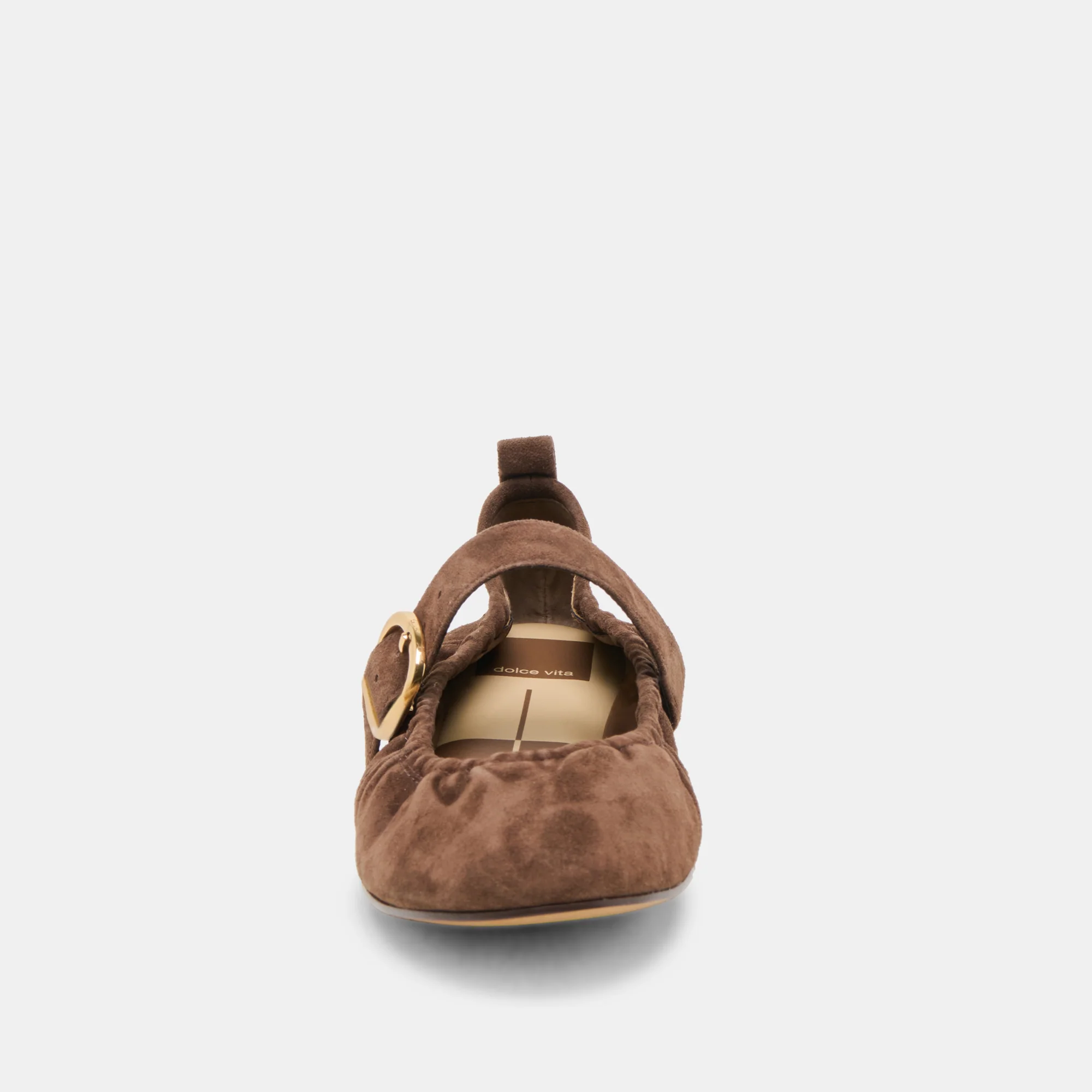 CAELY BALLET FLATS DK BROWN SUEDE - Image 10