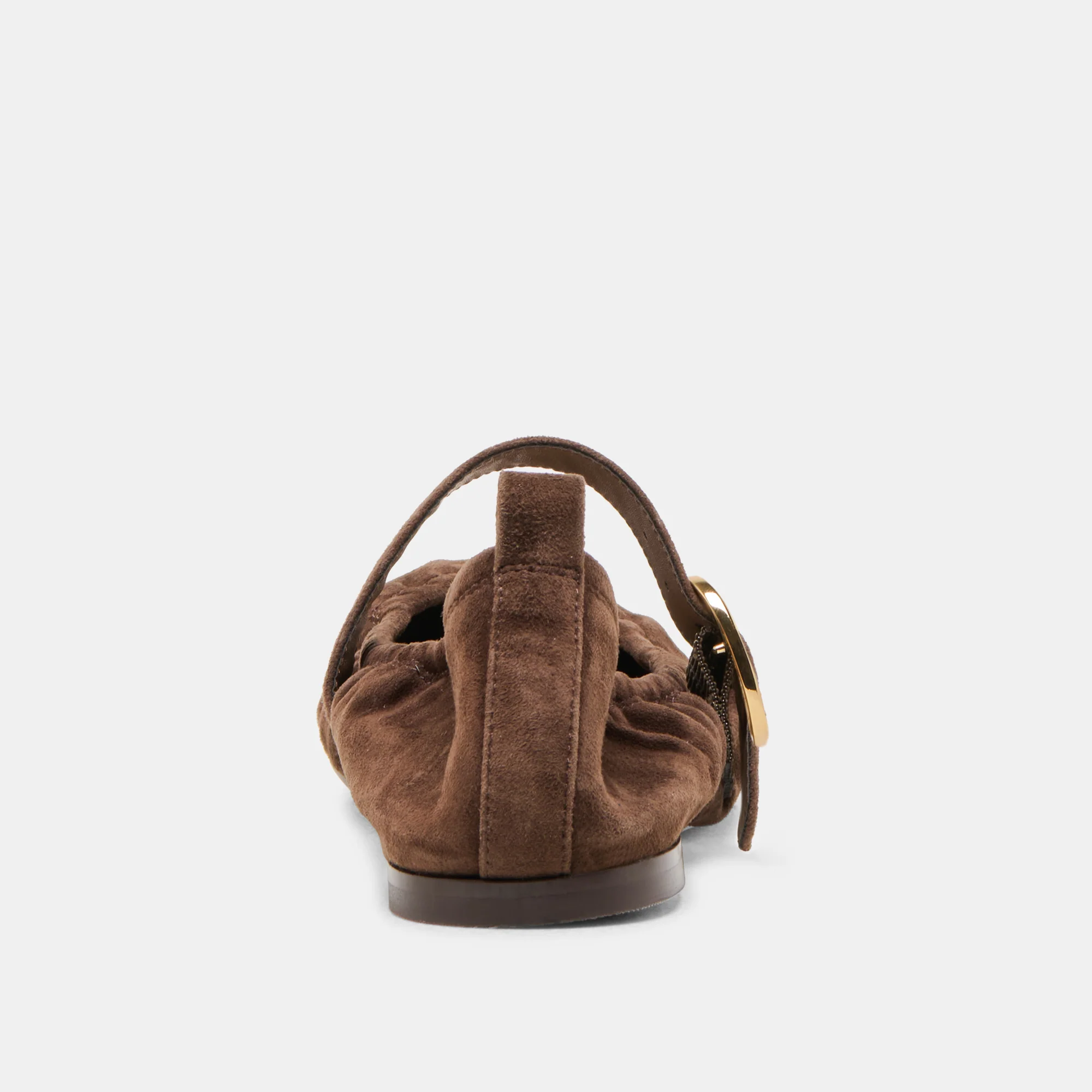CAELY BALLET FLATS DK BROWN SUEDE - Image 11