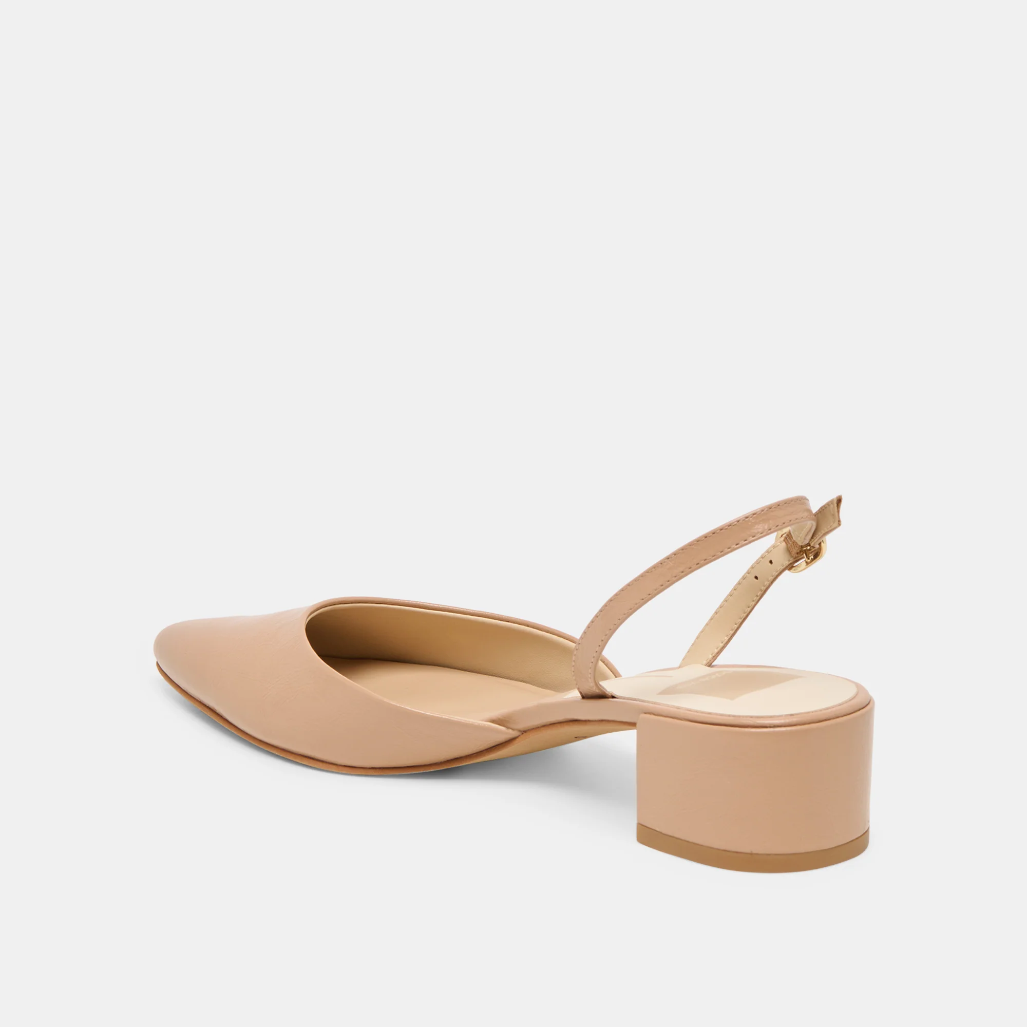 CAREL HEELS LT TAN CRINKLE PATENT LEATHER - Image 5