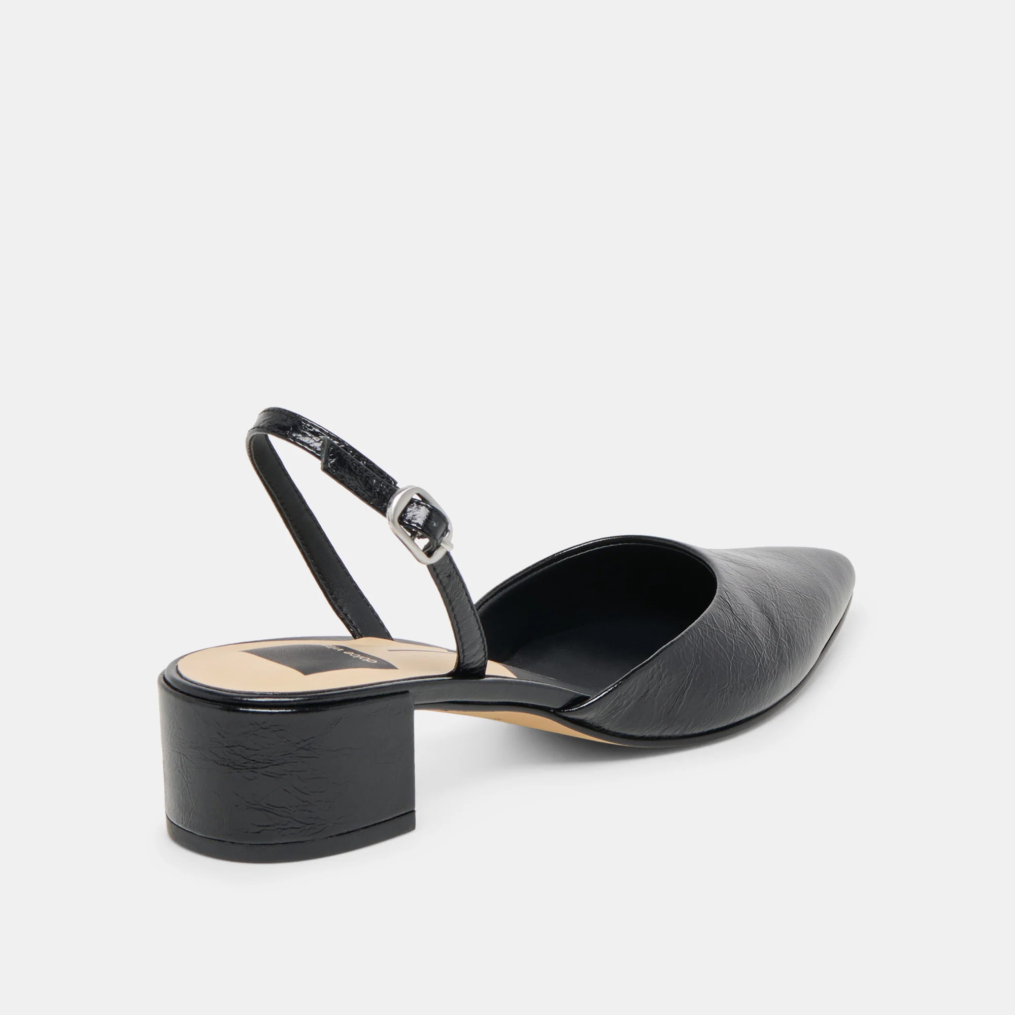 CAREL HEELS MIDNIGHT CRINKLE PATENT LEATHER - Image 3