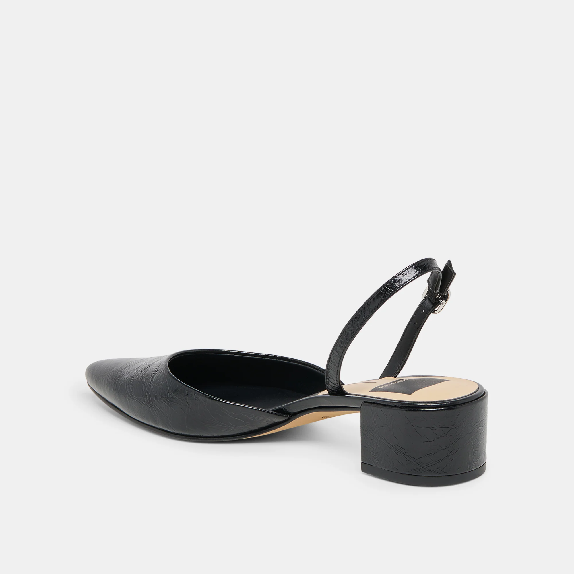 CAREL WIDE HEELS MIDNIGHT CRINKLE PATENT LEATHER - Image 5