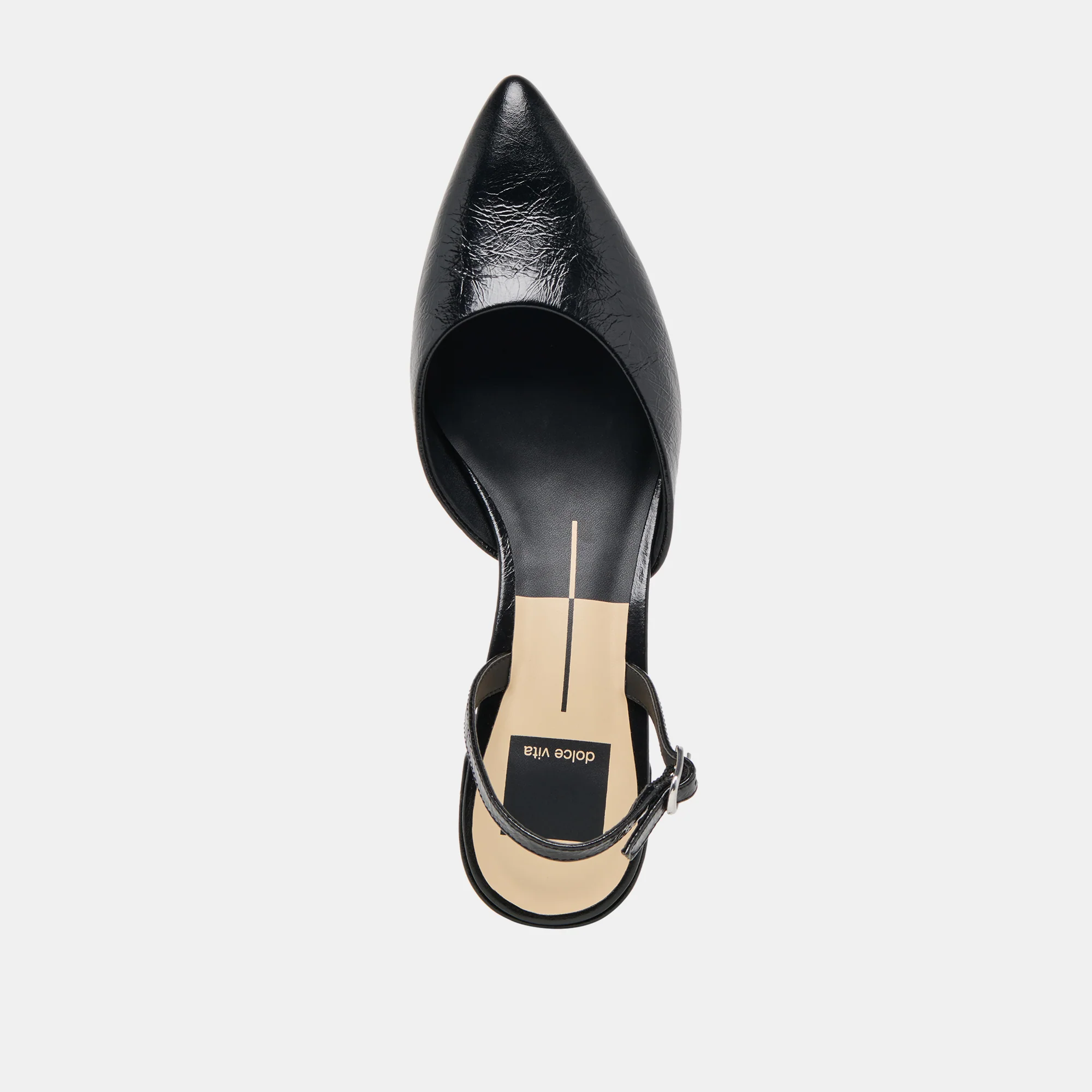 CAREL WIDE HEELS MIDNIGHT CRINKLE PATENT LEATHER - Image 8
