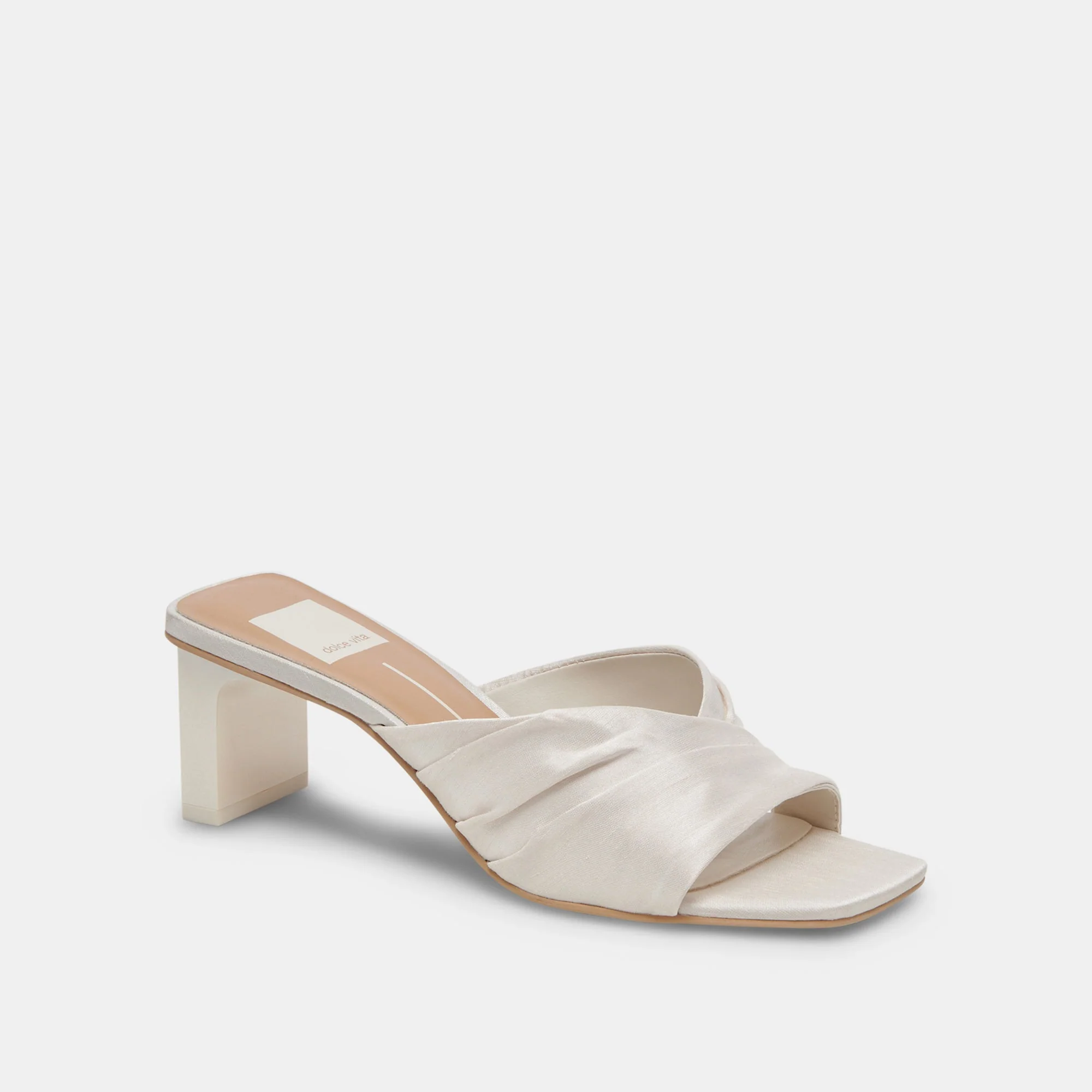 CARLAN HEELS OFF WHITE SILK - re:vita - Image 5
