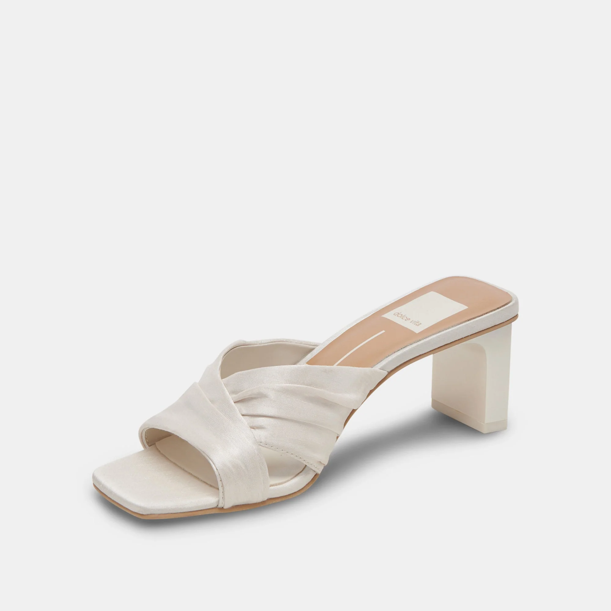 CARLAN HEELS OFF WHITE SILK - re:vita - Image 7