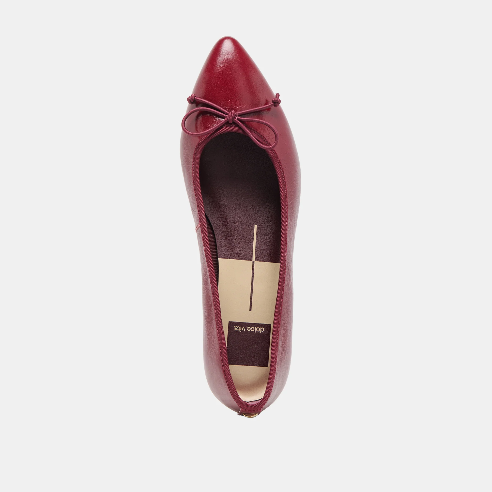 CELIO BALLET FLATS GARNET LEATHER - Image 8