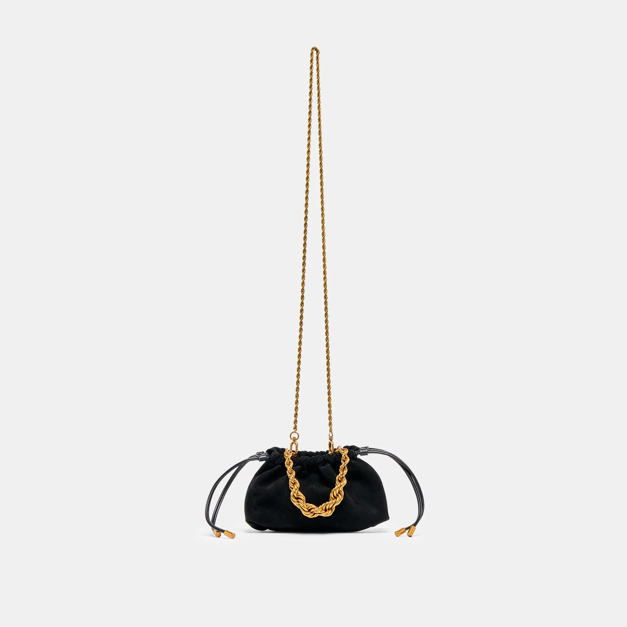 CLEO CROSSBODY BLACK SUEDE - Image 2