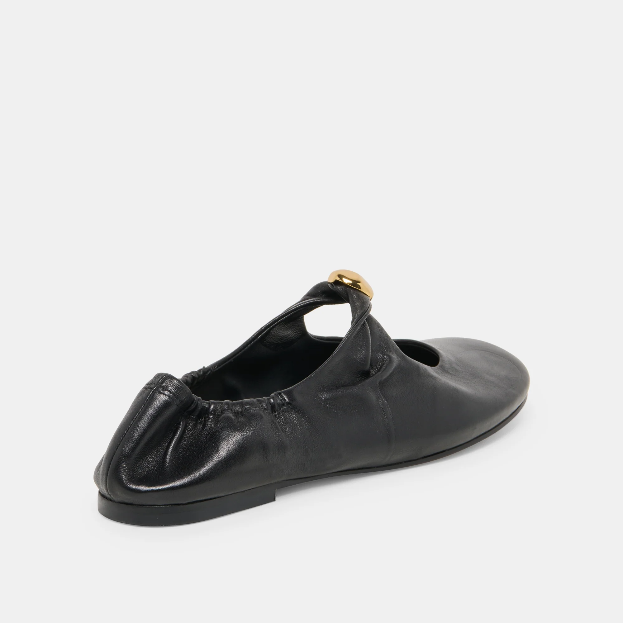 CORNEL FLATS BLACK LEATHER - Image 4