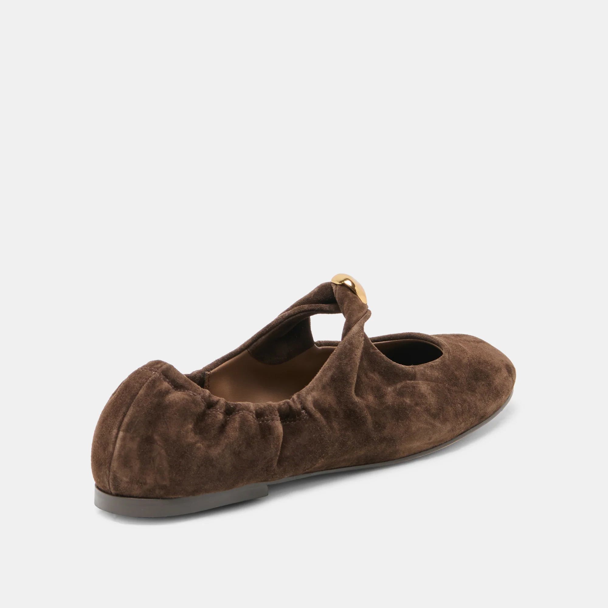 CORNEL FLATS DK BROWN SUEDE - Image 3