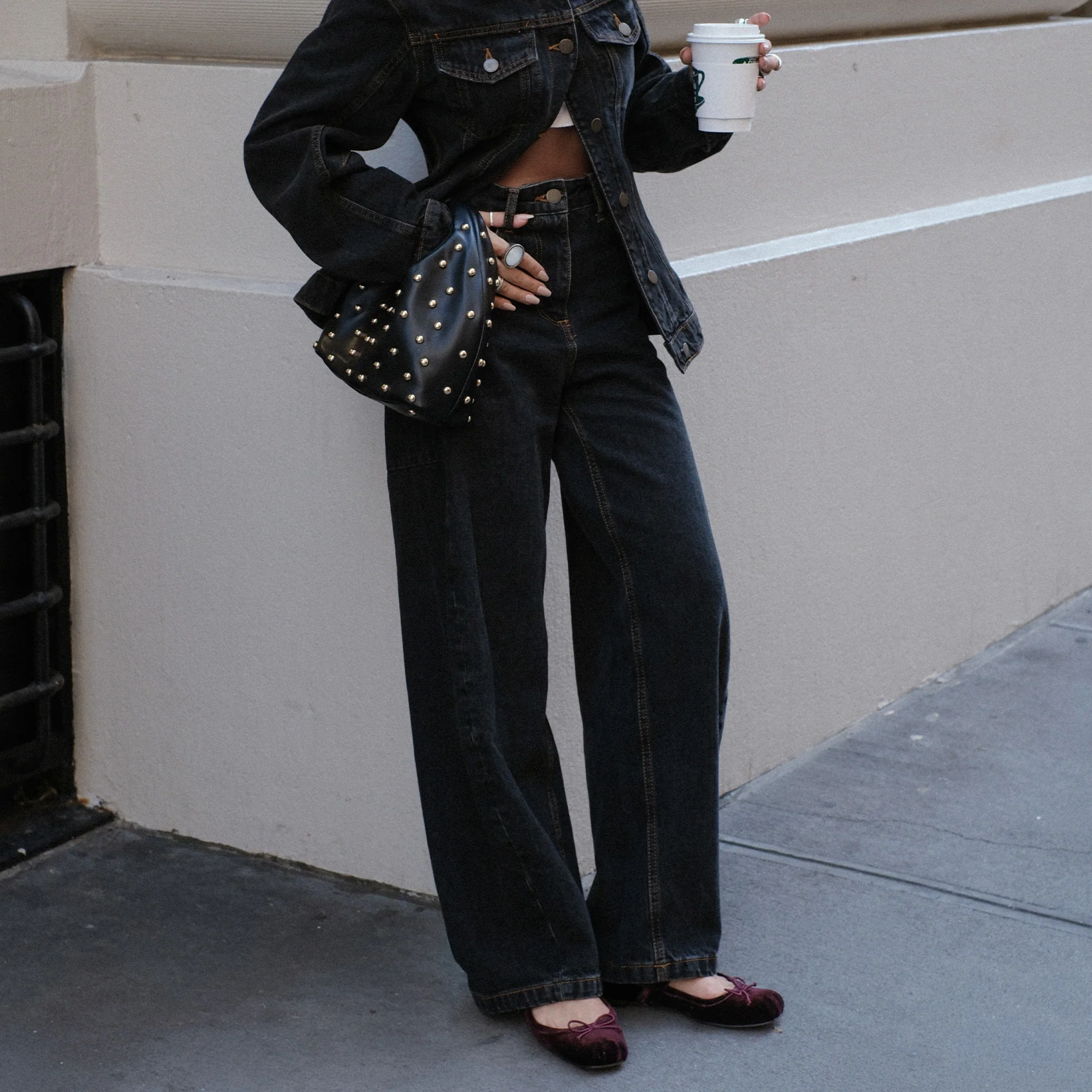 DAHLIA HANDBAG BLACK STELLA - Image 8