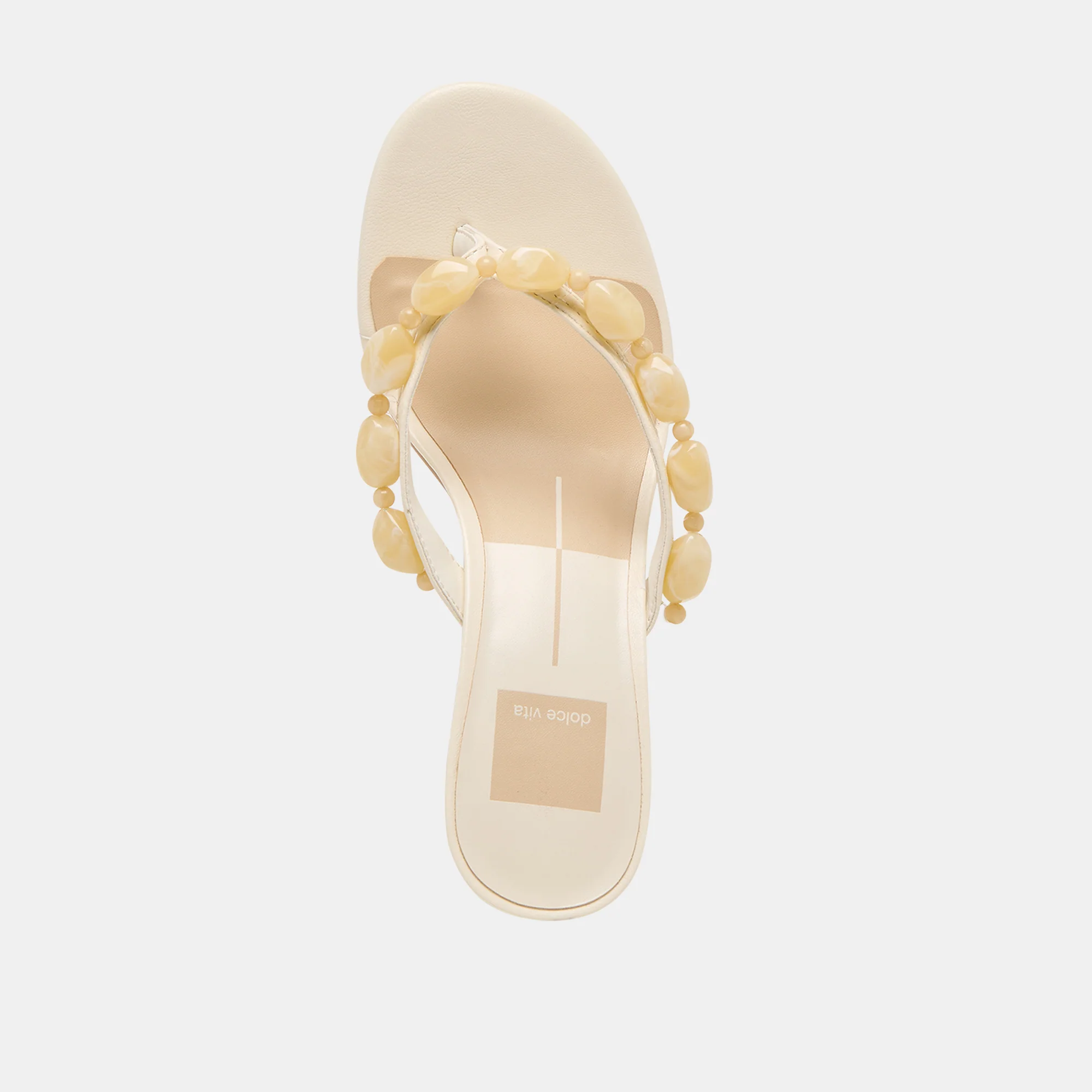 DAKSIE HEELS OFF WHITE LEATHER - Image 8