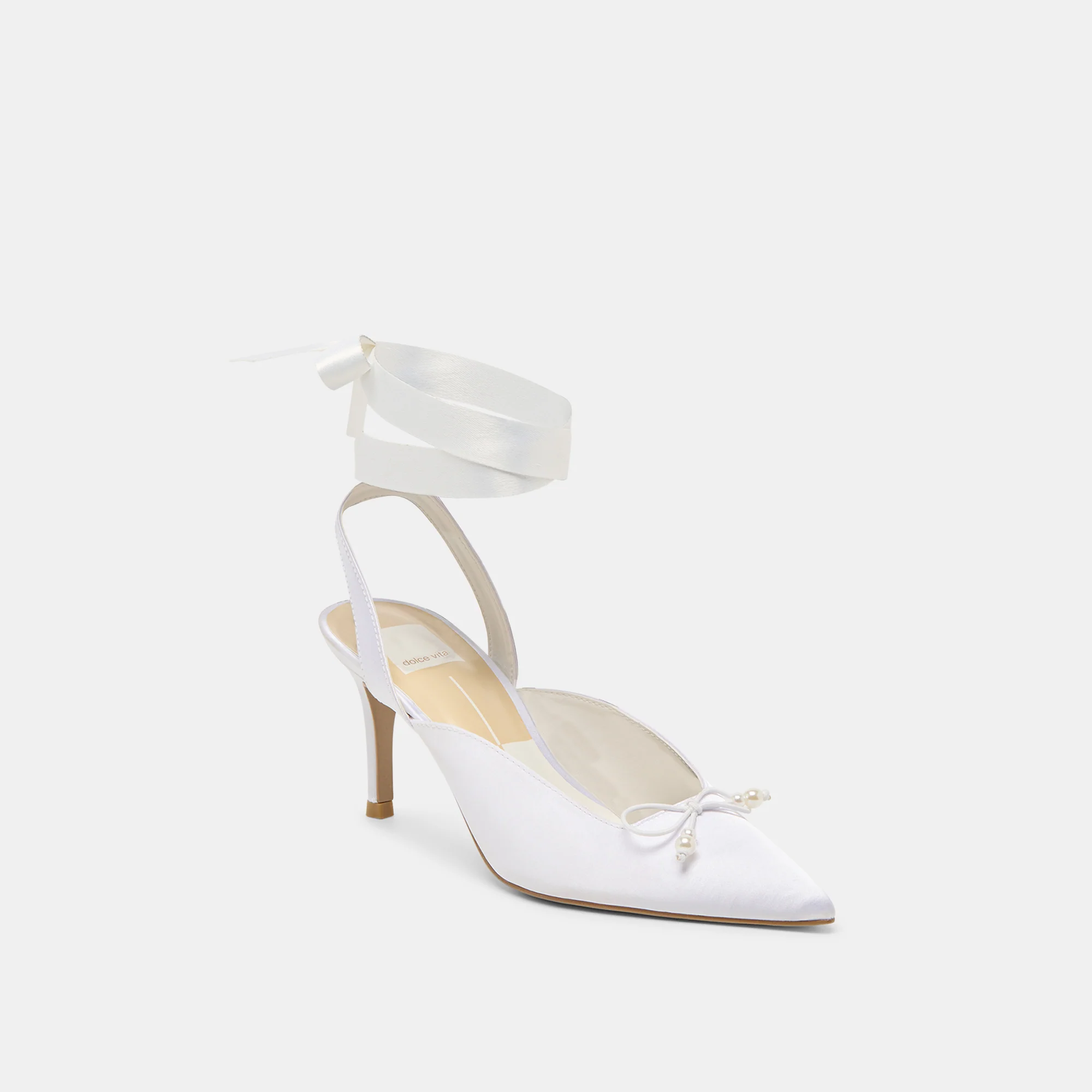 EFORA HEELS TRUE WHITE SATIN - Image 3