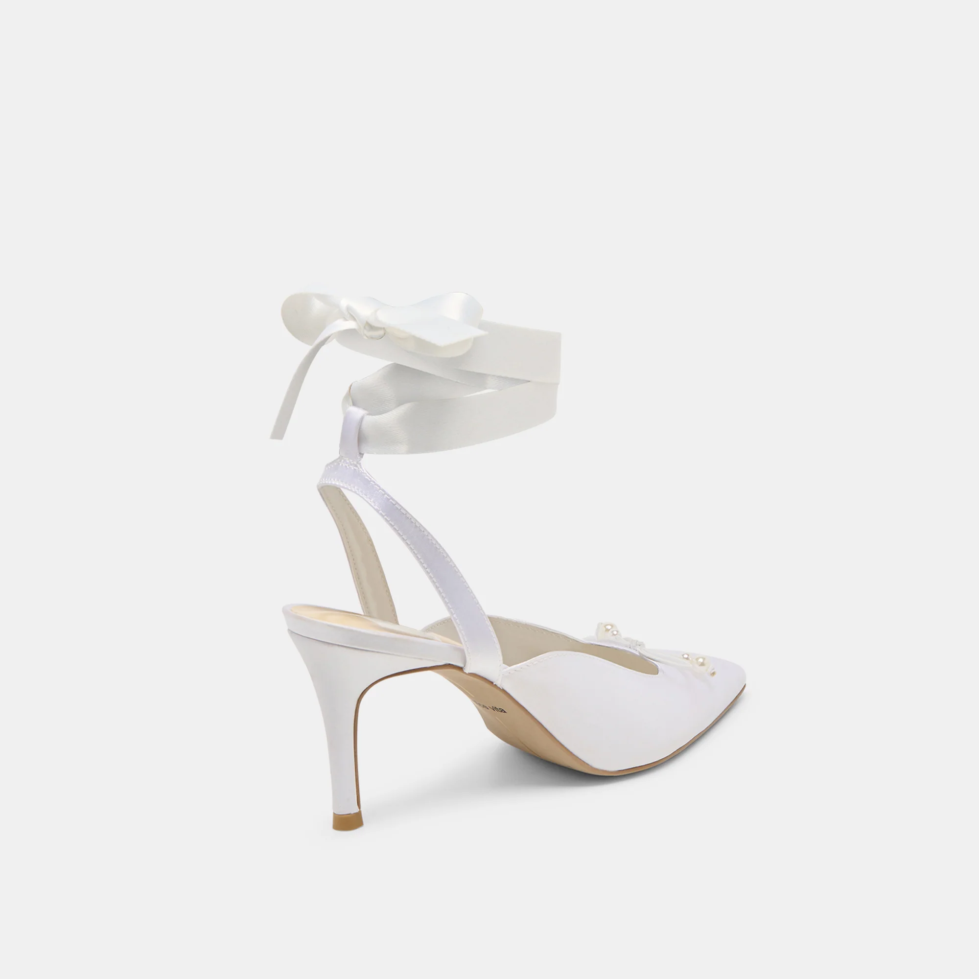 EFORA HEELS TRUE WHITE SATIN - Image 5