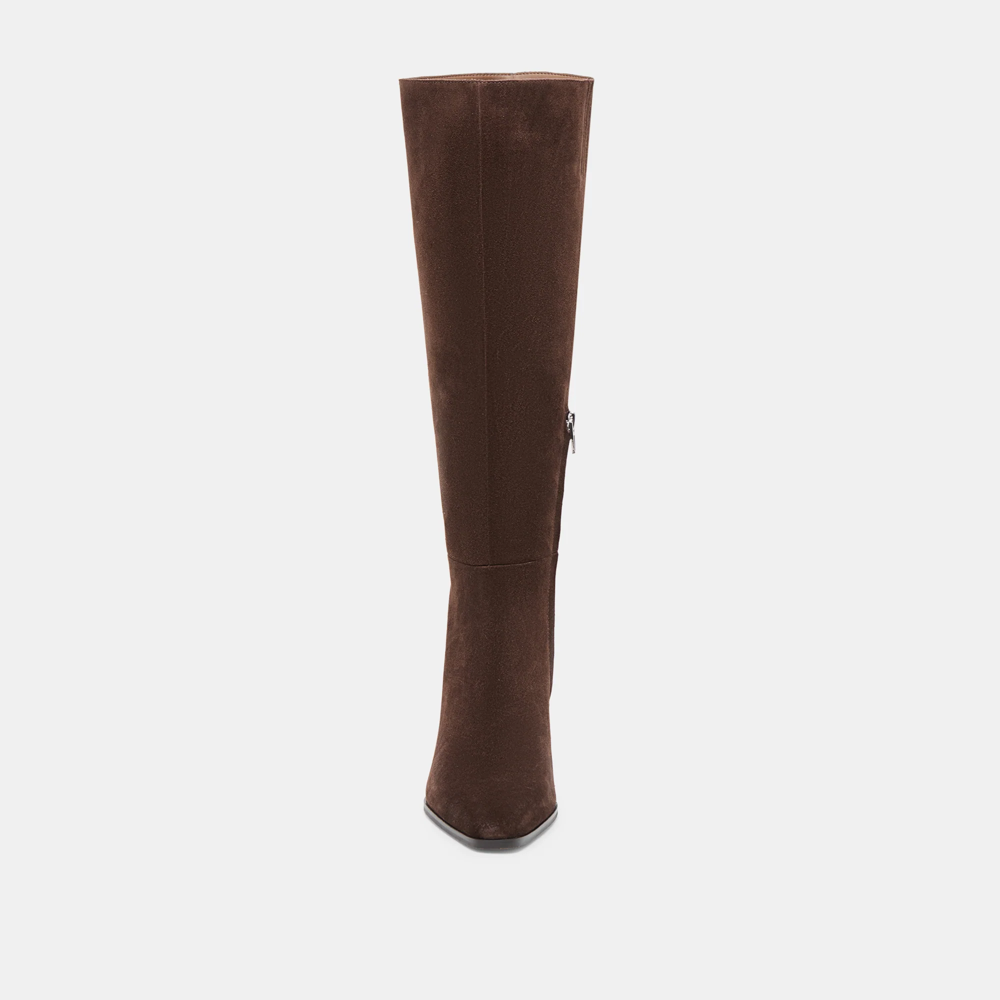EMMI NARROW CALF BOOTS DK BROWN SUEDE - Image 6
