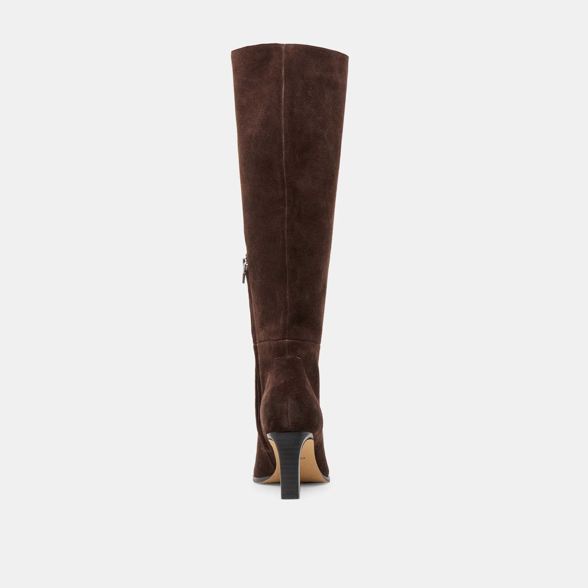 EMMI NARROW CALF BOOTS DK BROWN SUEDE - Image 7