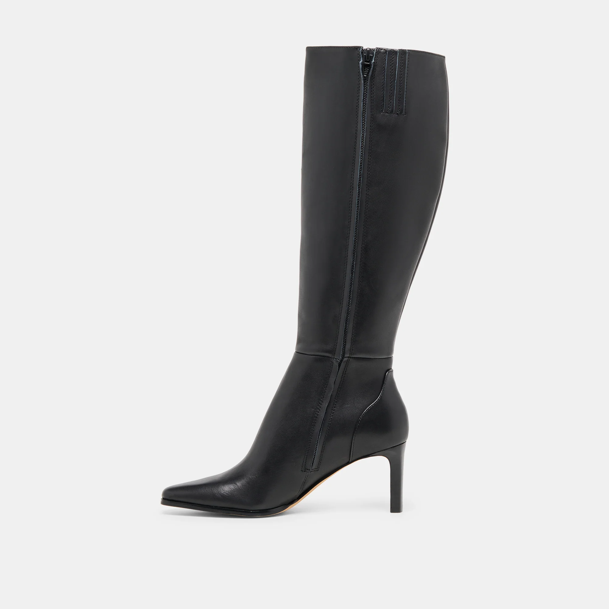 EMMI WIDE CALF BOOTS BLACK LEATHER - Image 6