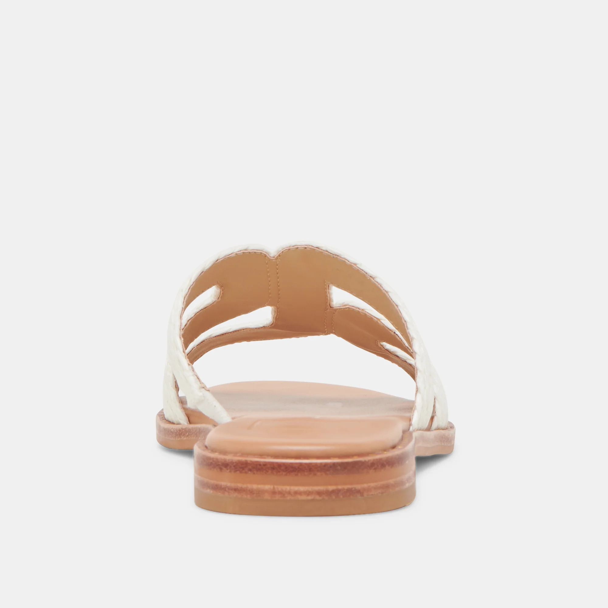 EMON WIDE SANDALS WHITE RAFFIA - Image 7