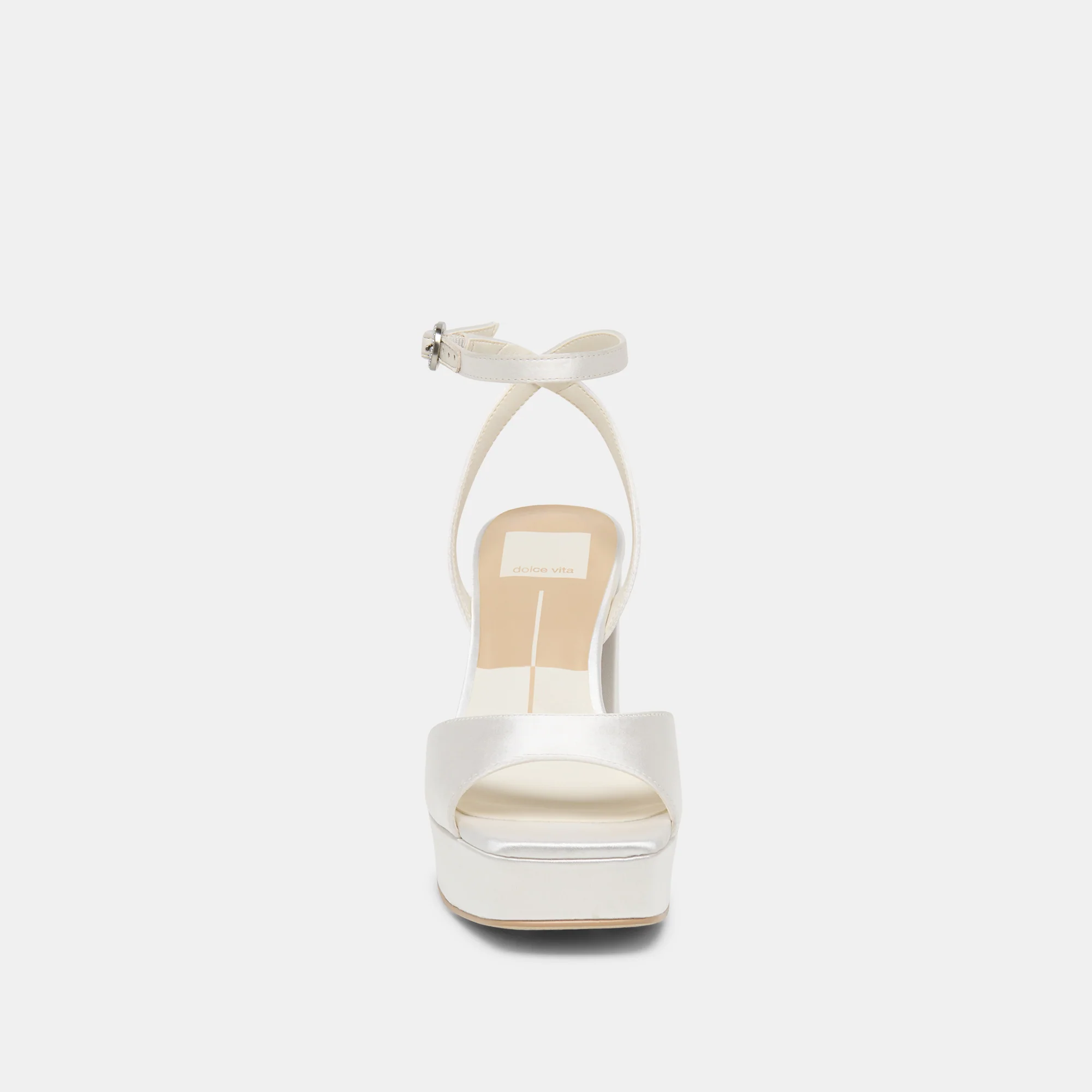 FELICA HEELS WHITE SATIN - Image 8