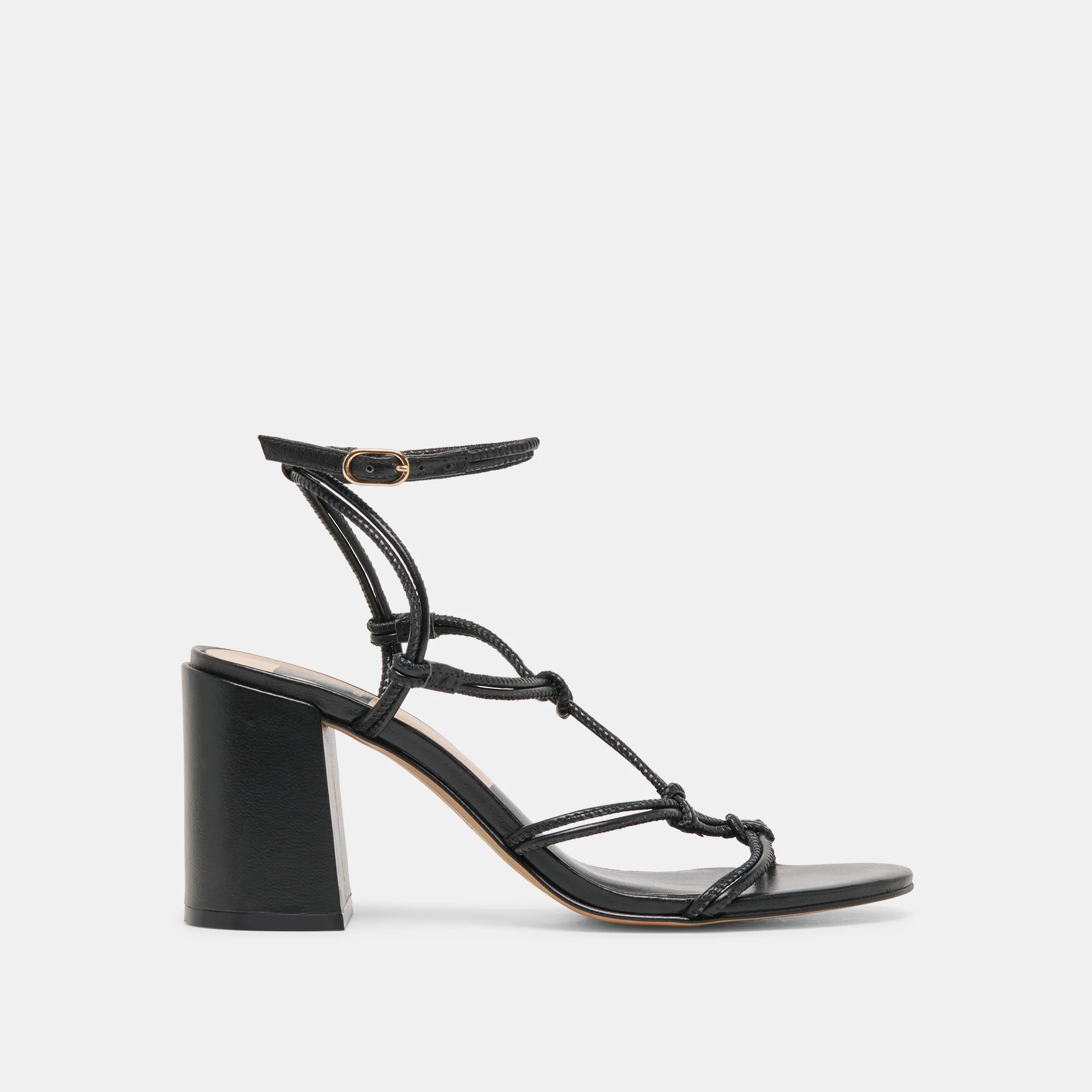 FIZZY HEELS BLACK LEATHER